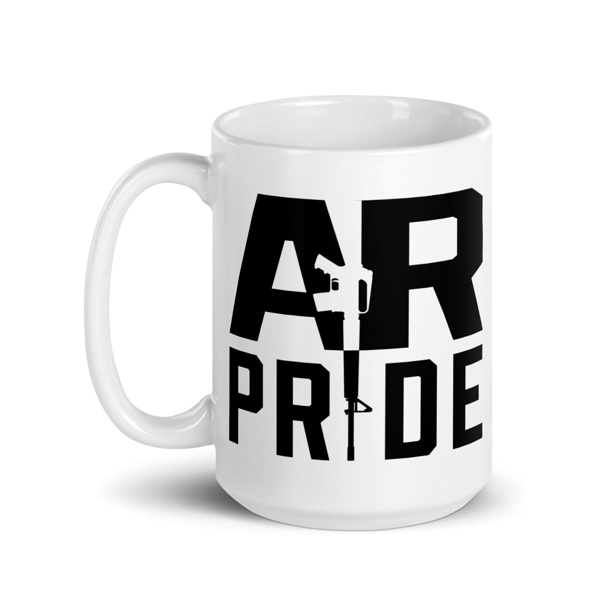 Spartan Mounts ceramic mug with AR pride design