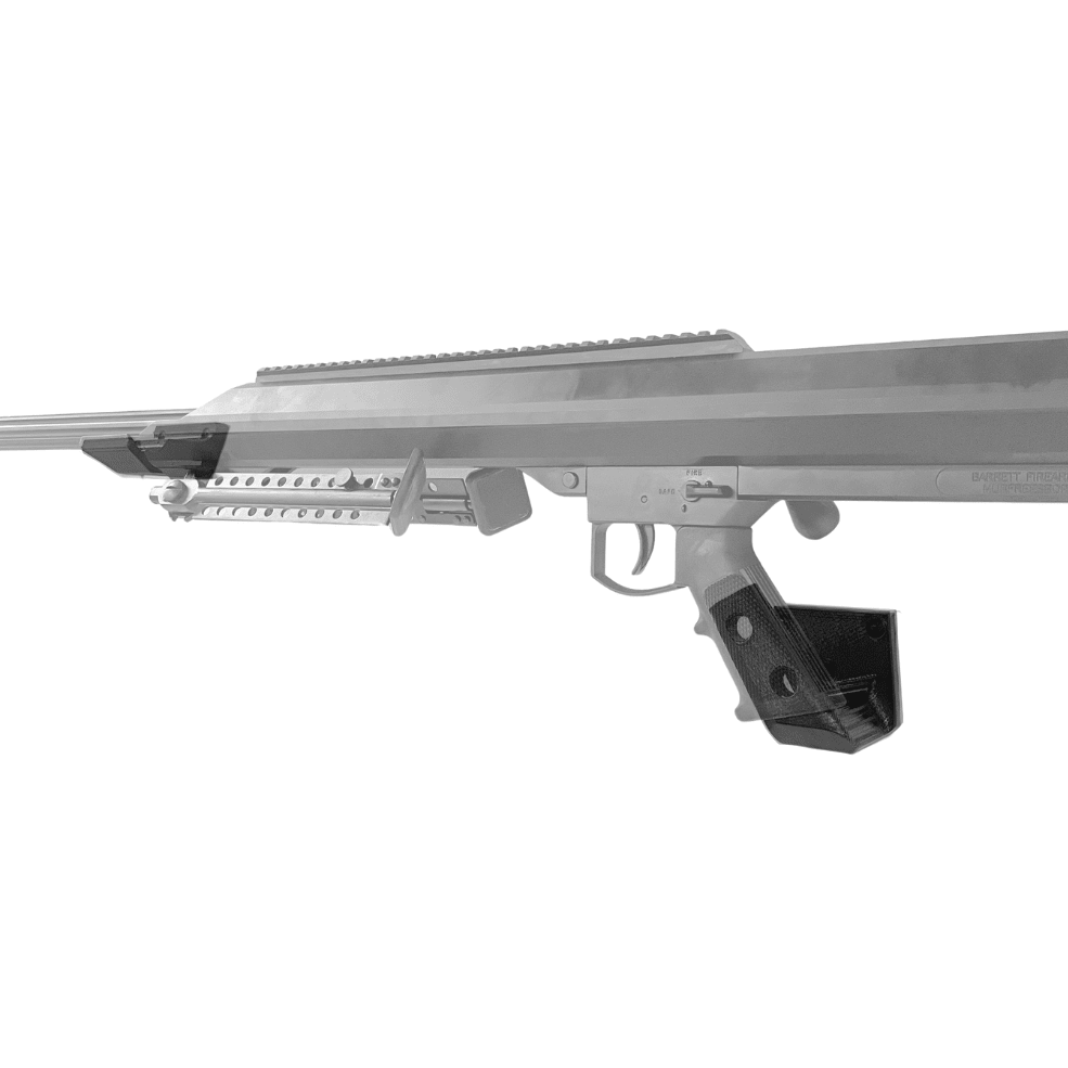 Barrett M99 .50 Cal Rifle Wall Storage Hook (w/ Front Support) by Spartan Mounts img5 - Mounting and Storage Solution