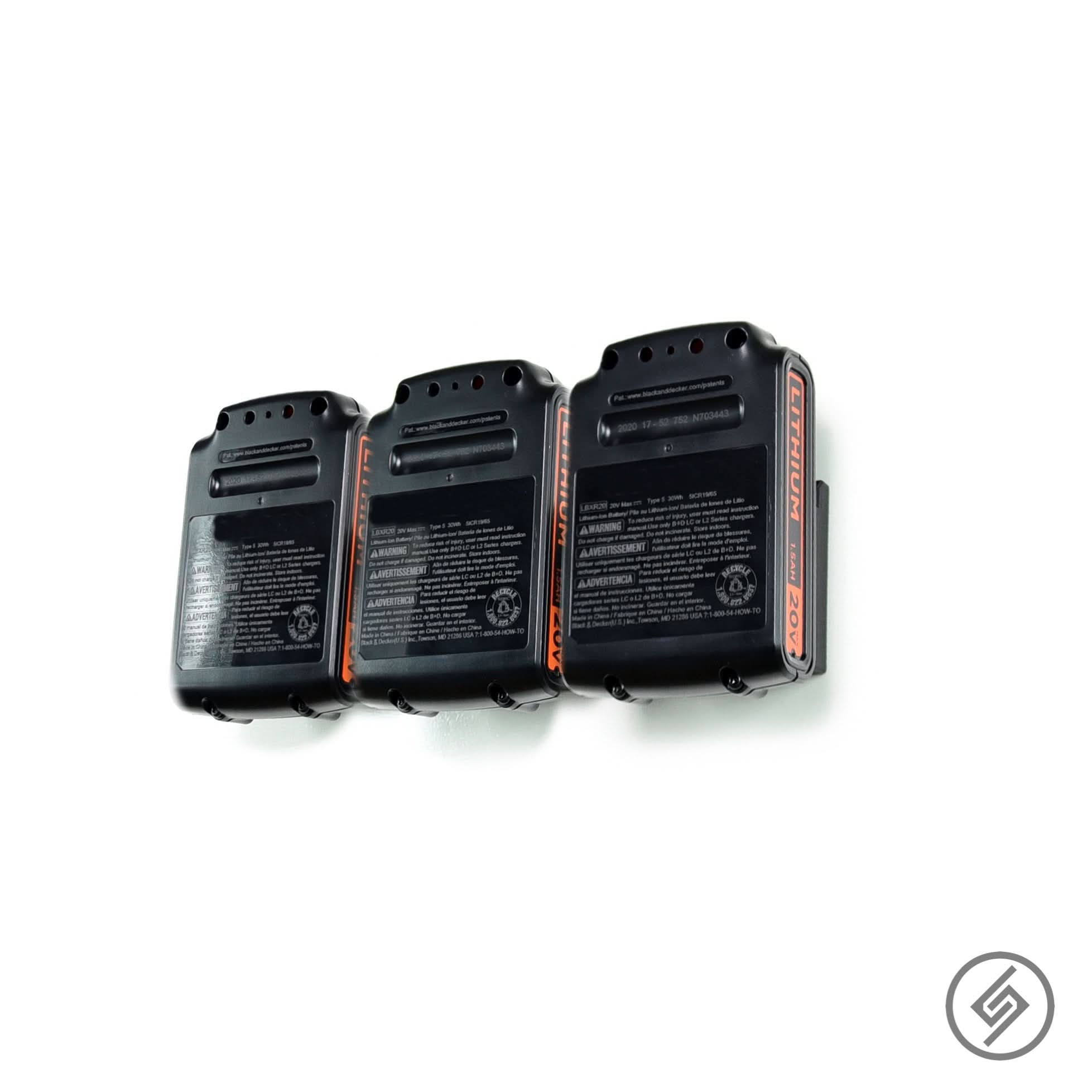 Black & Decker 20V Battery Mount by Spartan Mounts img - 2 - Mounting and Storage Solution