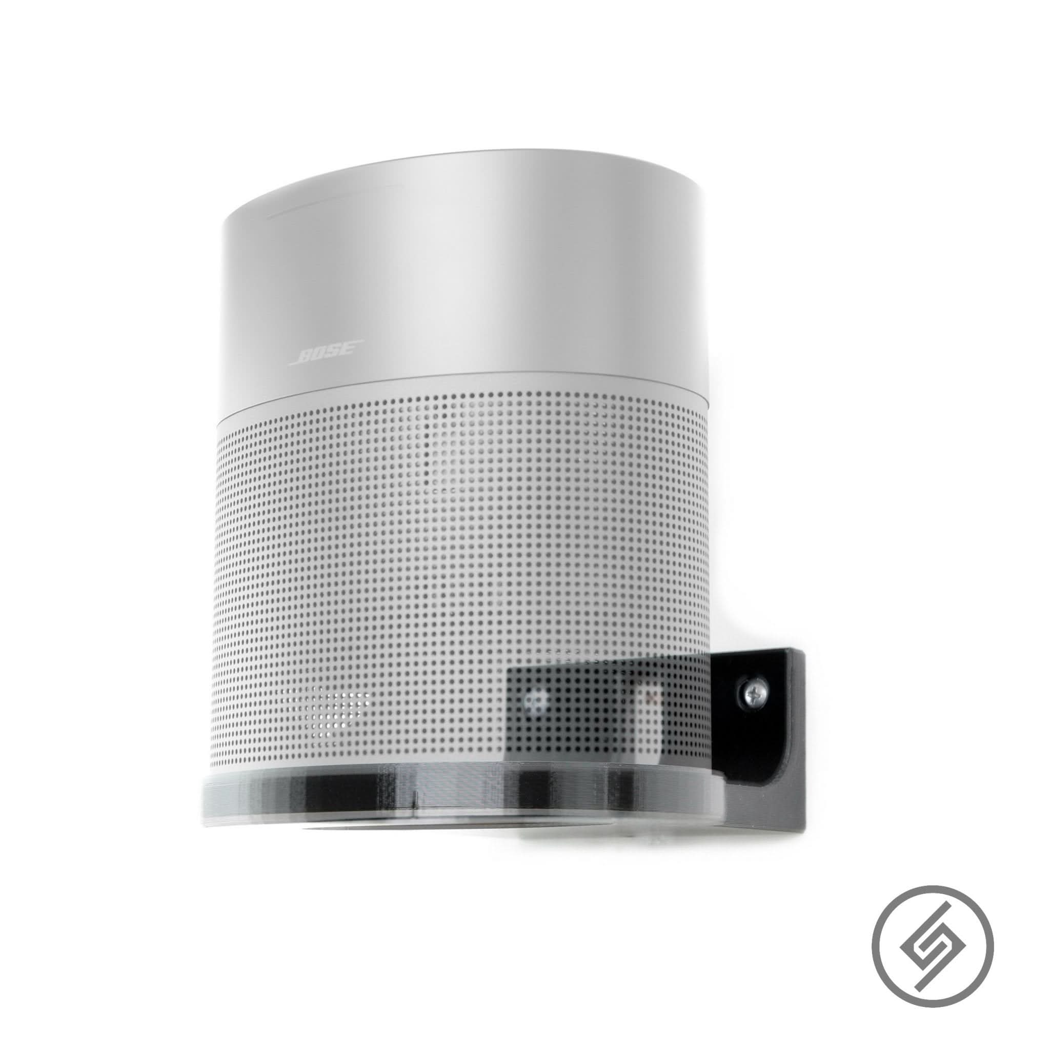 Bose Home Speaker 300 shown mounted on the Spartan Mounts wall mount for a clean, space-saving setup