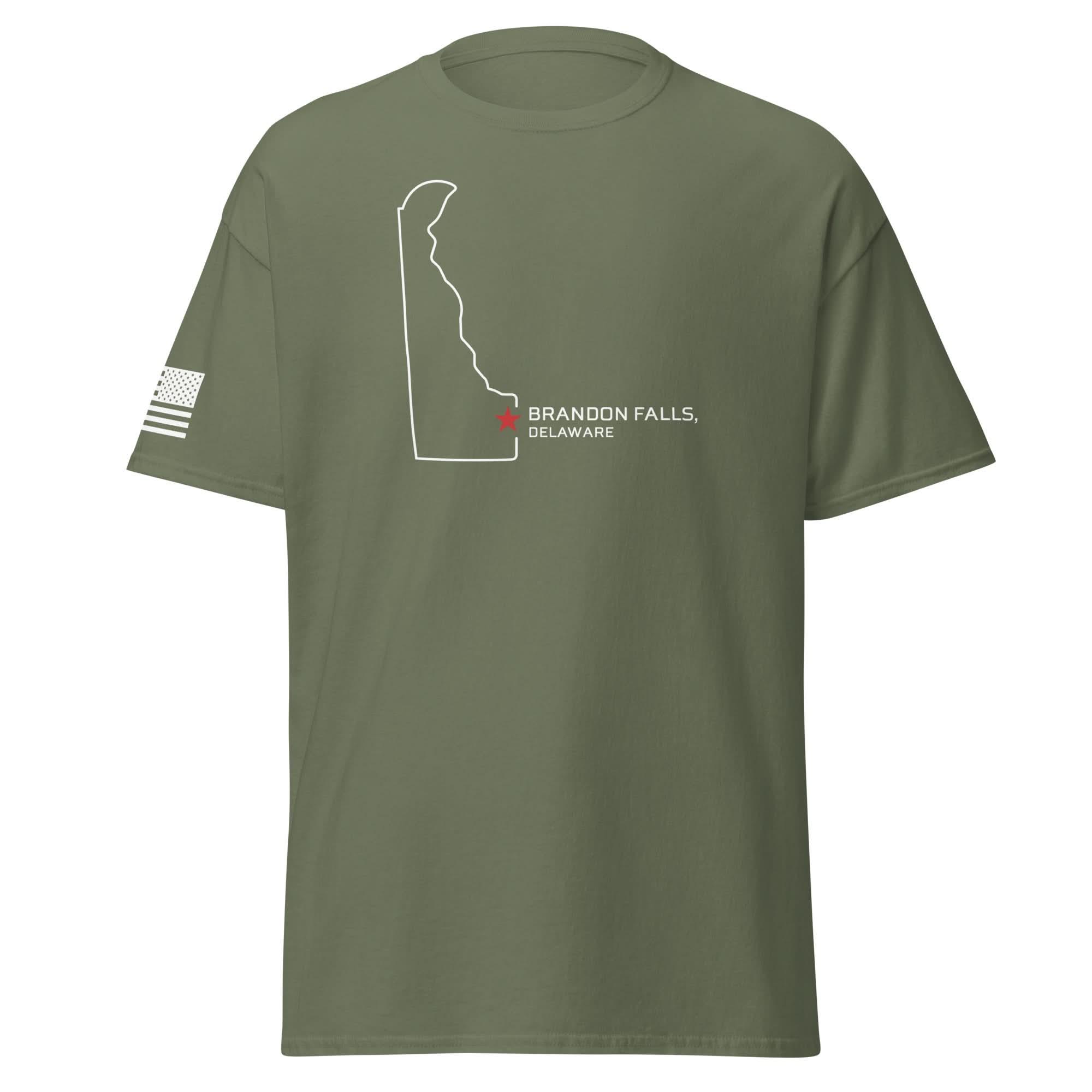 Brandon Falls Shirt | White Ink by Spartan Mounts img - 22 - Mounting and Storage Solution