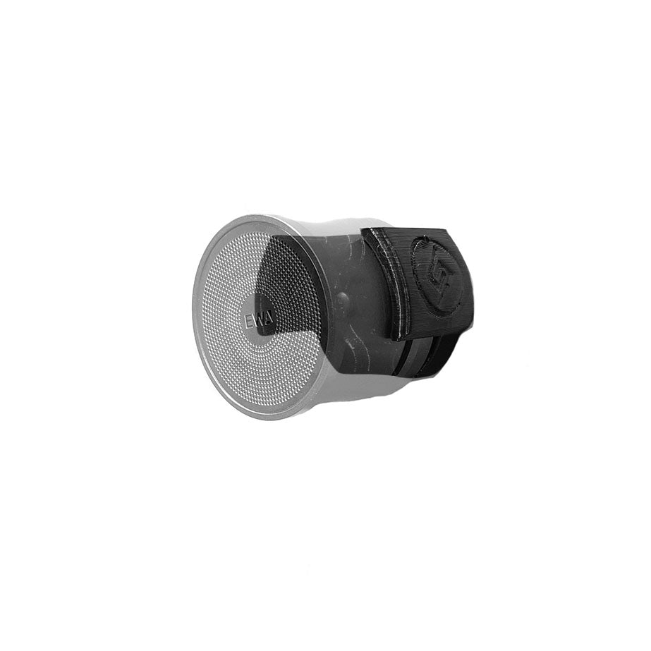 EWA A109 Mini speaker shown mounted on the Spartan Mounts wall mount for a clean, space-saving setup