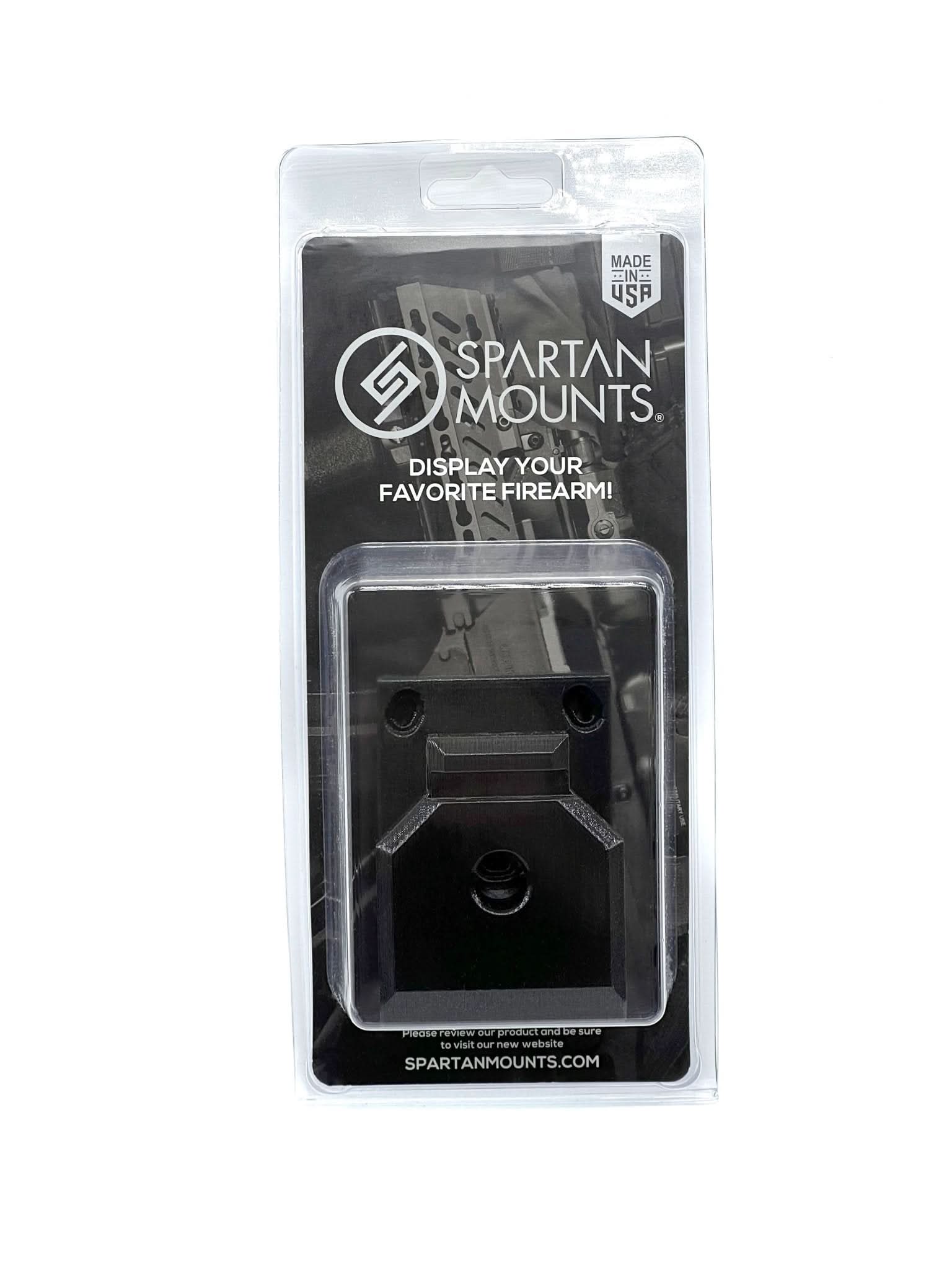 Spartan Mounts M&P 15-22 wall mount shown in retail packaging