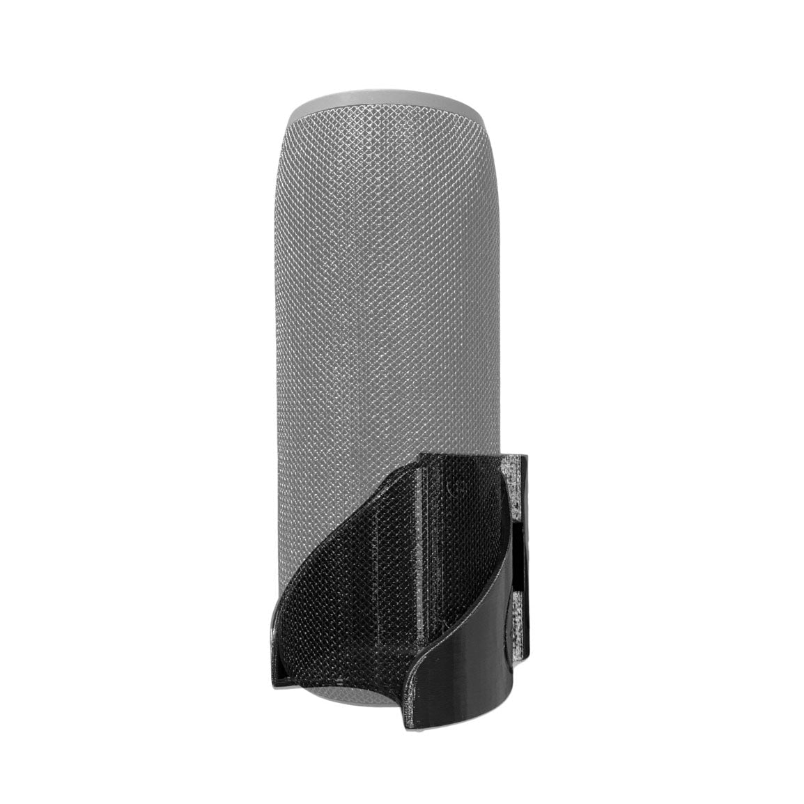 MusiBaby M68/M88 speaker shown mounted on the Spartan Mounts wall mount for a clean, space-saving setup