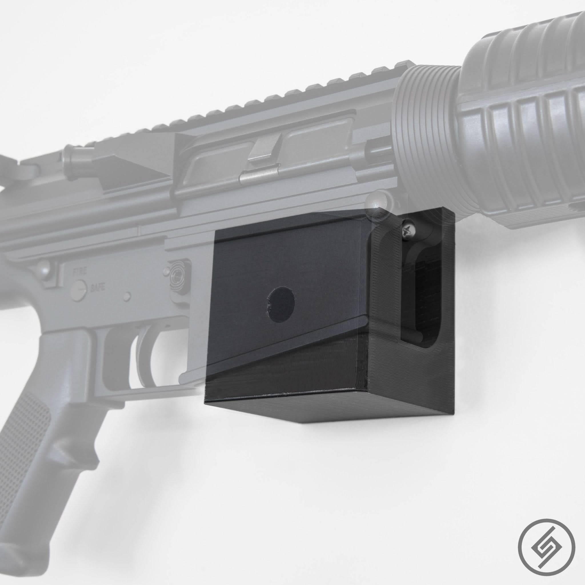 Rock Island VR80 shotgun shown mounted on the Spartan Mounts wall hook for secure, quick-access storage