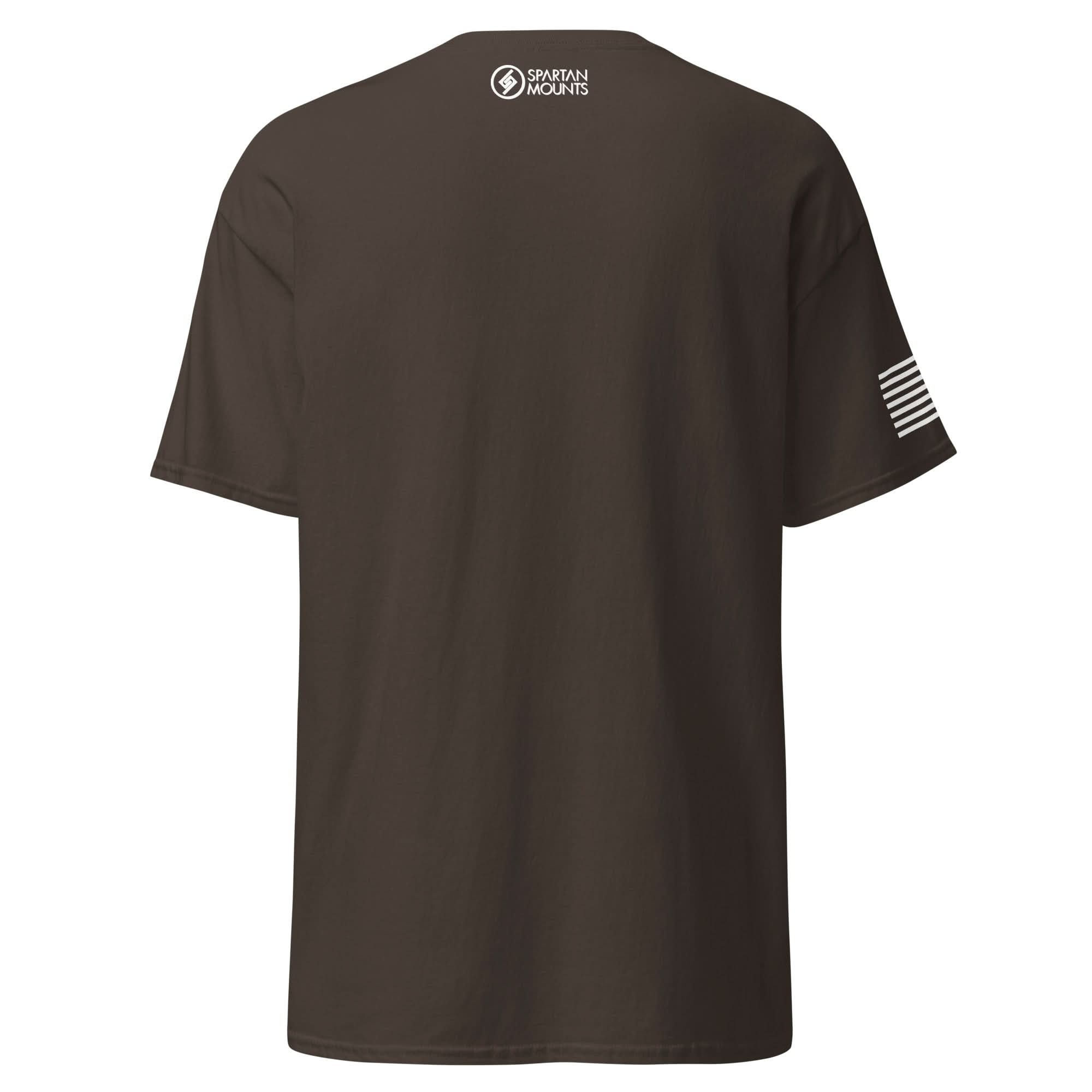 Shotgun and Mountains Shirt | White Ink by Spartan Mounts img - 14 - Mounting and Storage Solution