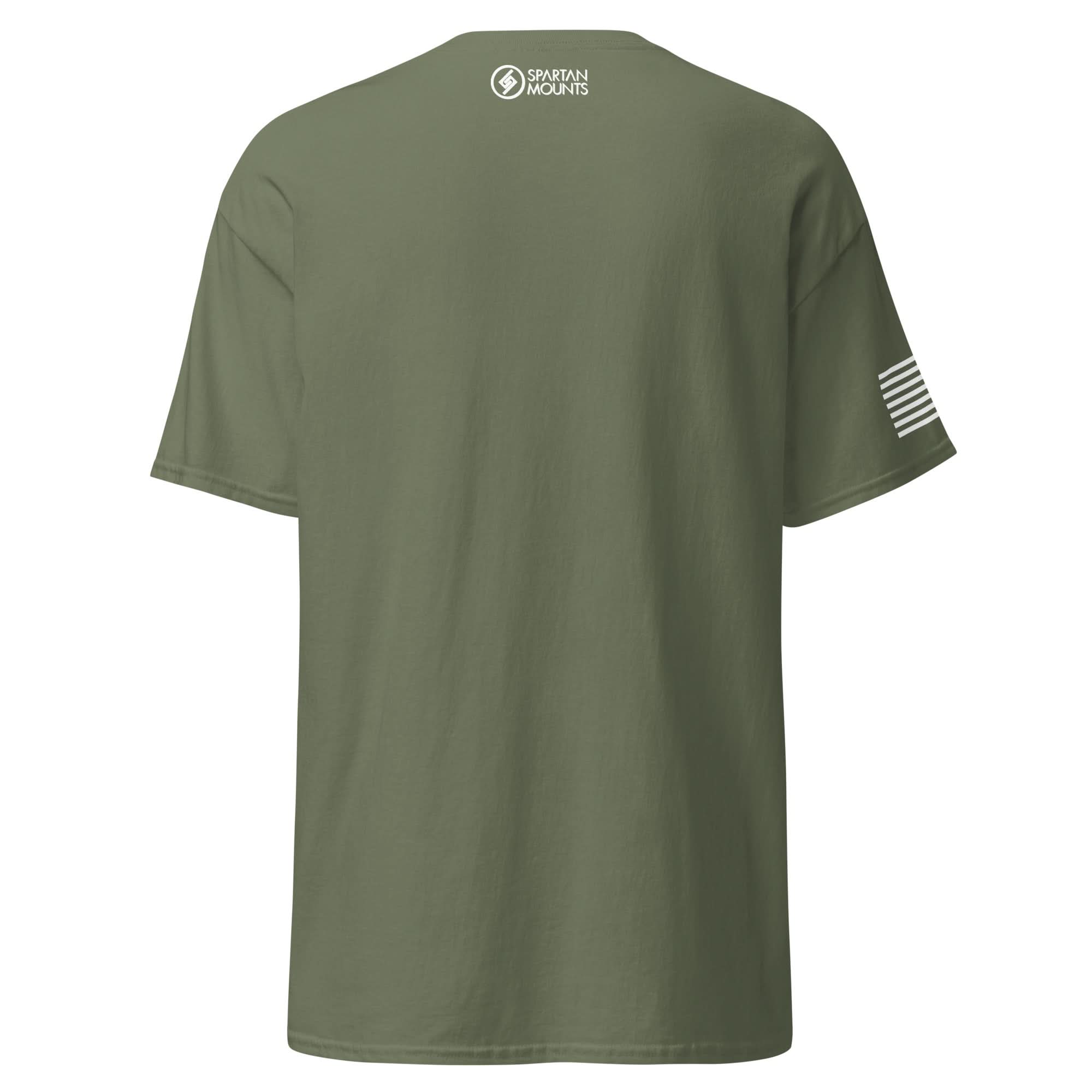 Shotgun and Mountains Shirt | White Ink by Spartan Mounts img - 23 - Mounting and Storage Solution
