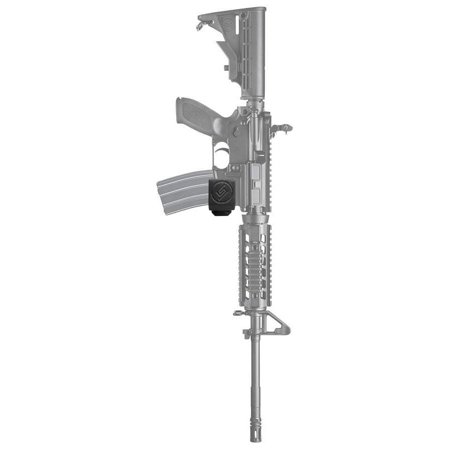 SIG M400 shown in the Spartan Mounts QDM quick-defense wall mount for fast, ready access