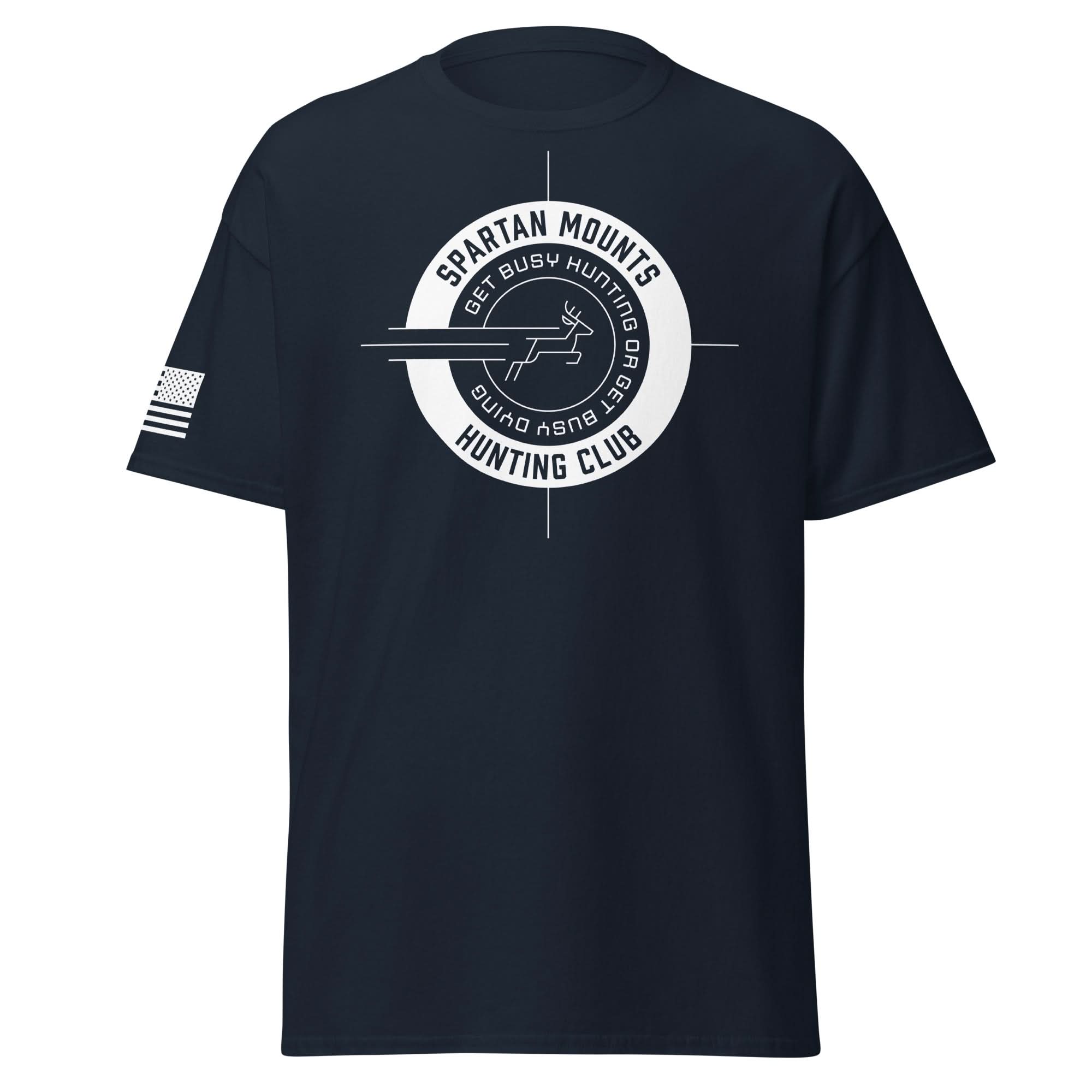 Spartan Hunting Club Shirt | White Ink by Spartan Mounts img - 10 - Mounting and Storage Solution