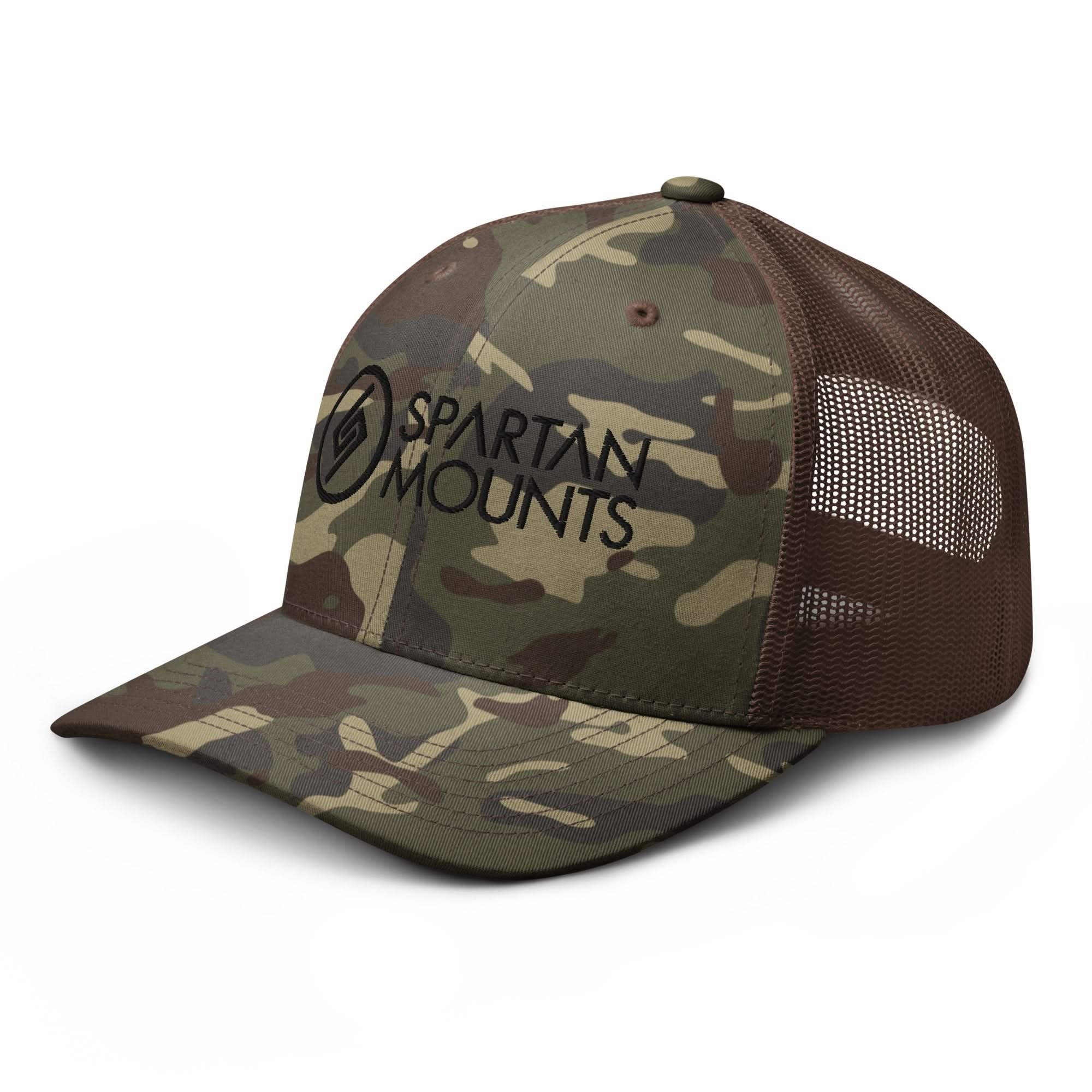 Spartan Mounts logo hat in camouflage
