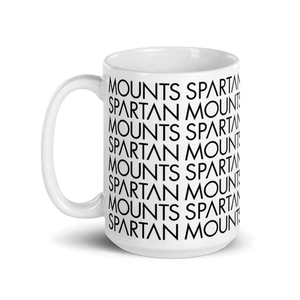 Spartan Mounts patterned ceramic mug