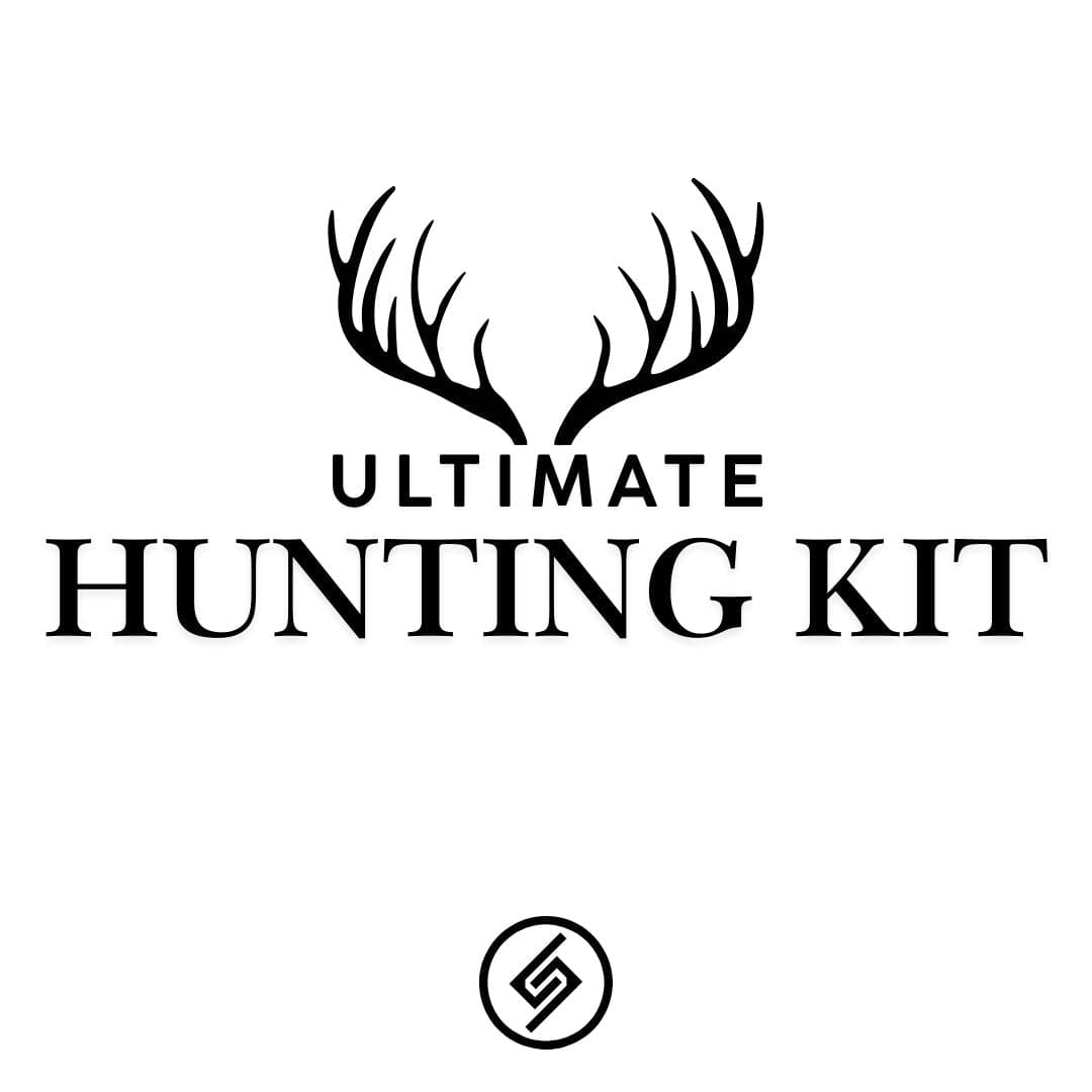 Spartan Mounts Ultimate Hunting Kit shown wall-mounted for organized hunting gear storage