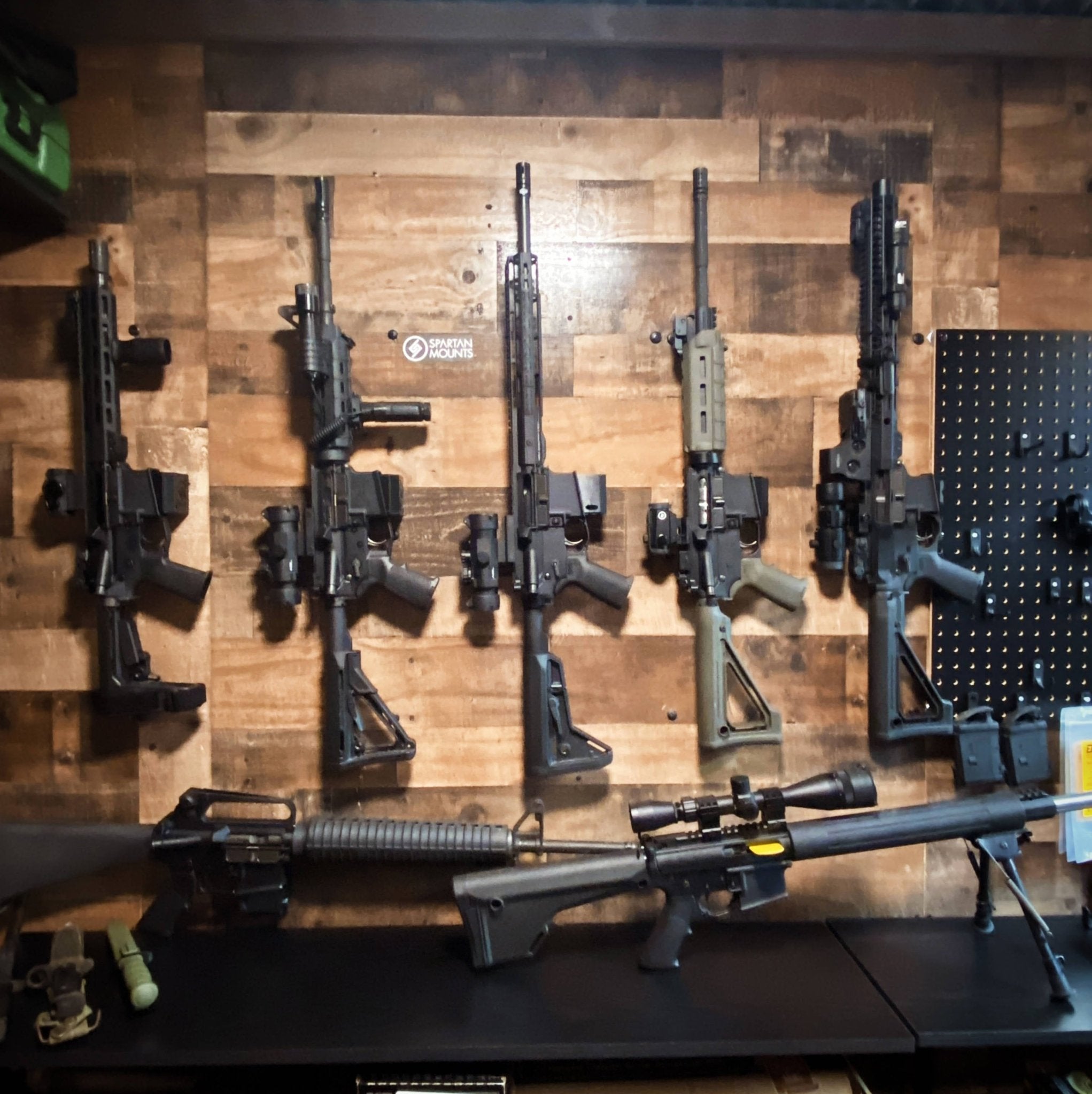 17 Easy Gun Rack Ideas to Safely Store Firearms - Spartan Mounts