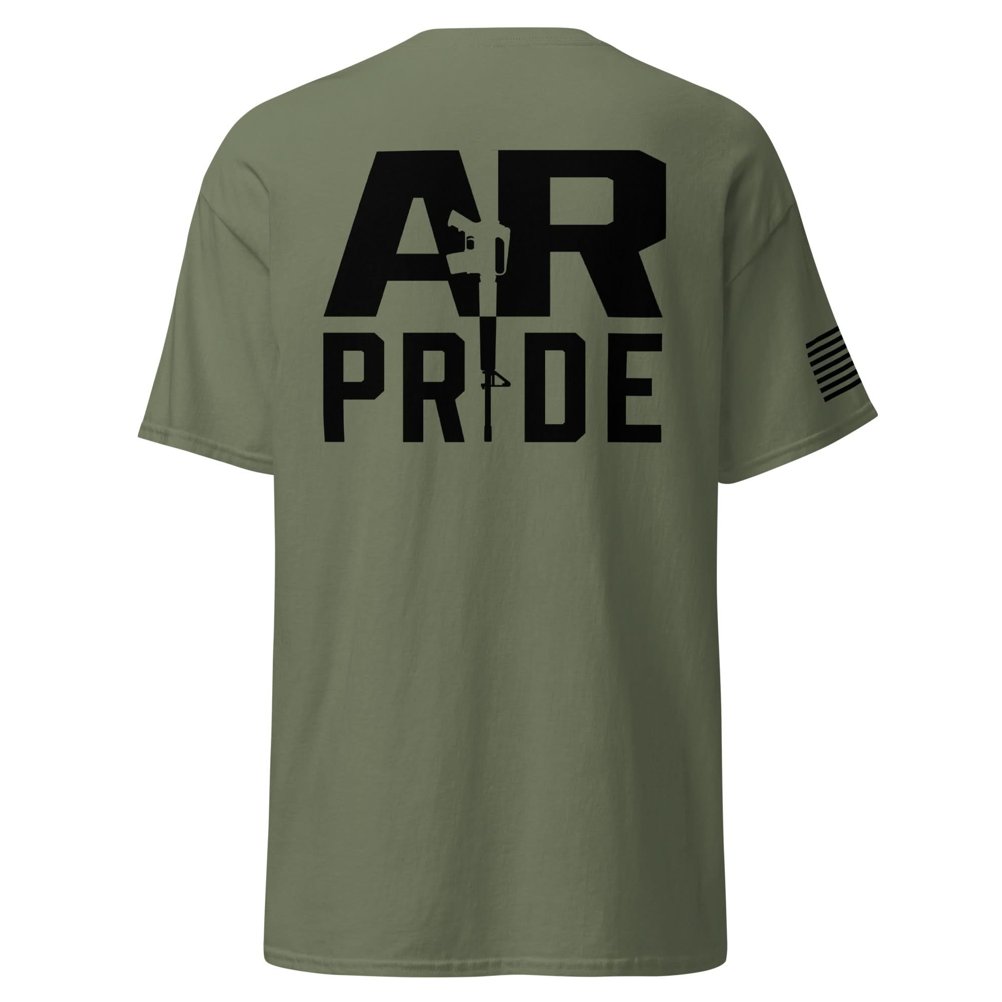 AR Pride Shirt | Black Ink Spartan Mounts Military Green S 1