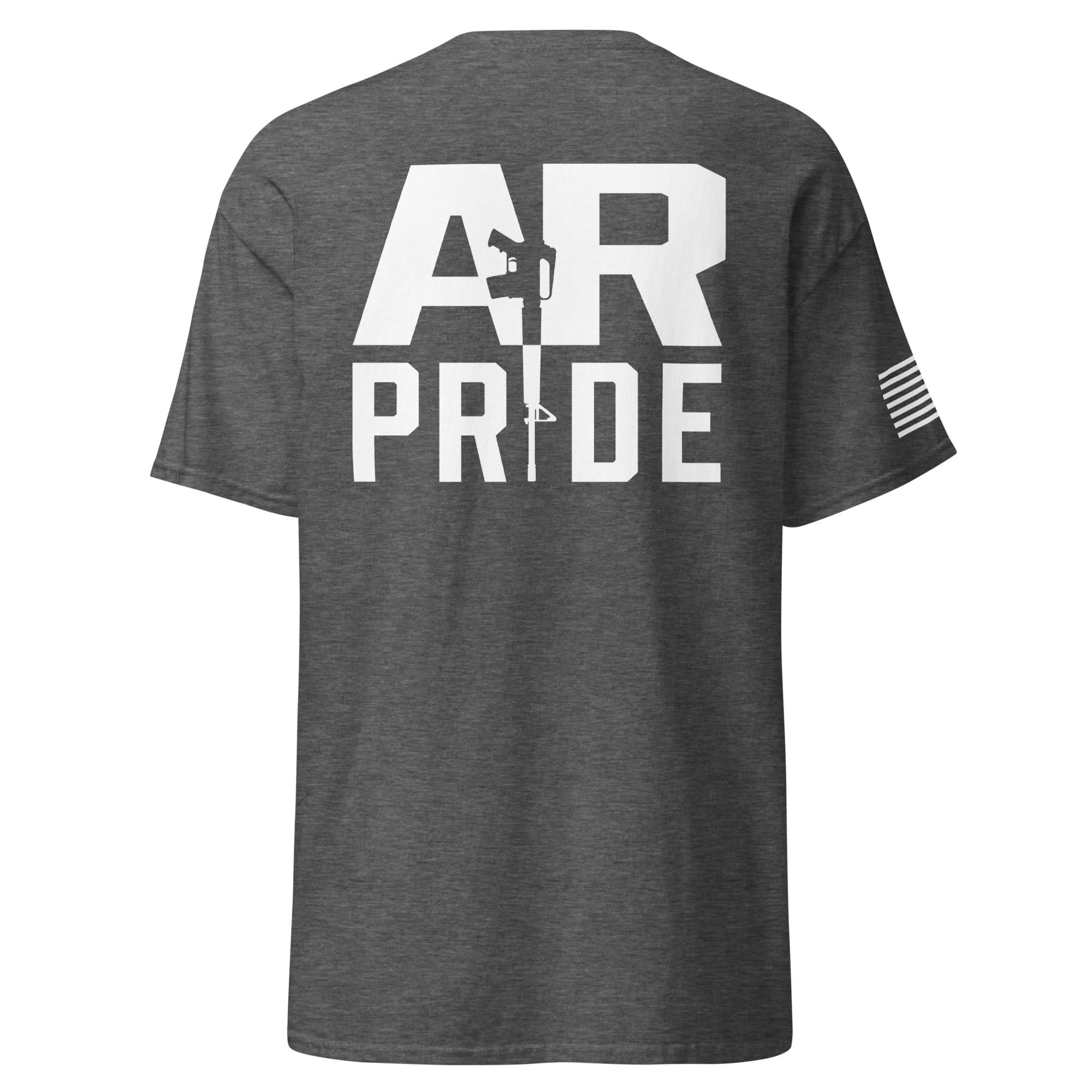 AR Pride Shirt | White Ink Spartan Mounts Dark Heather S 17