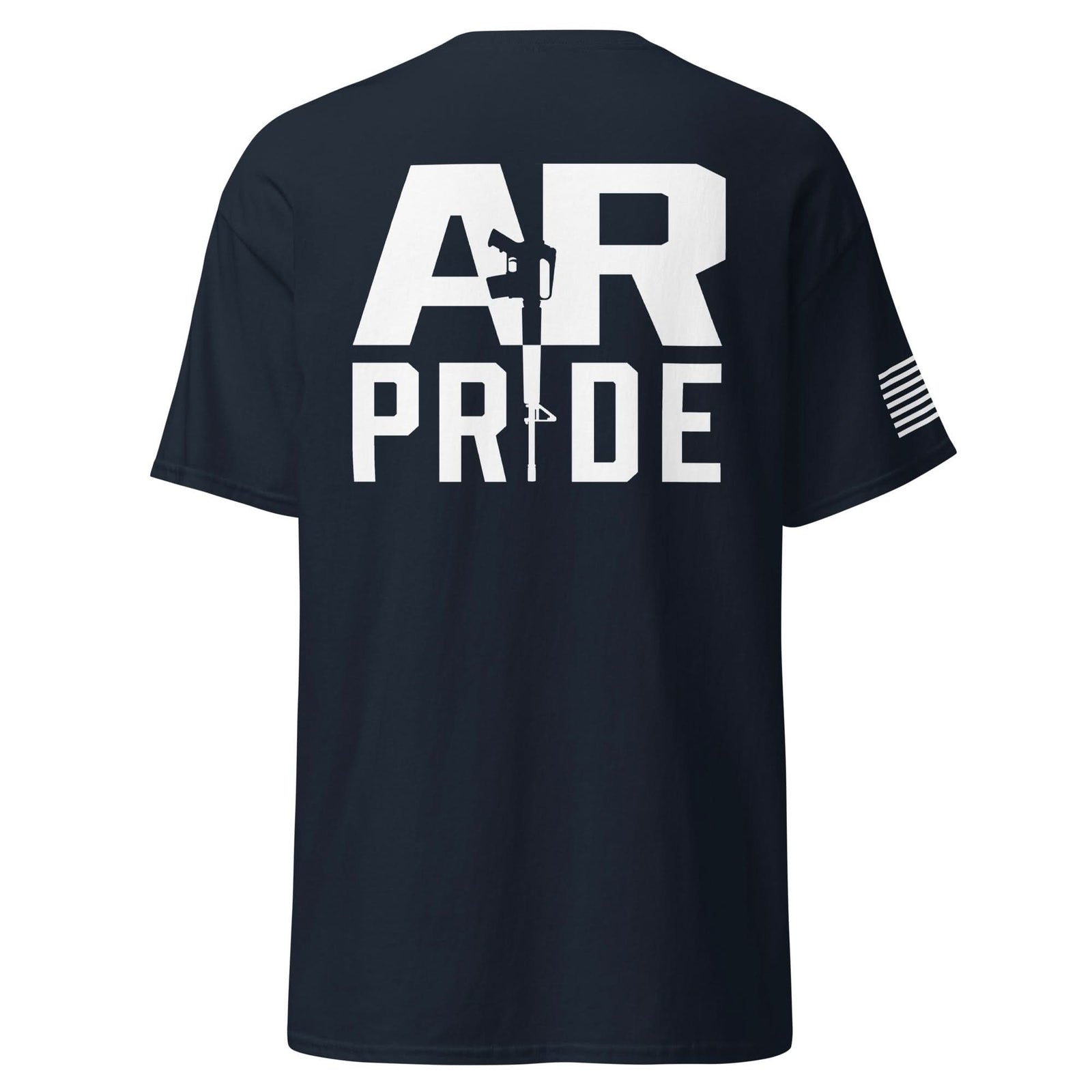 AR Pride Shirt | White Ink by Spartan Mounts img - 1 - Mounting and Storage Solution
