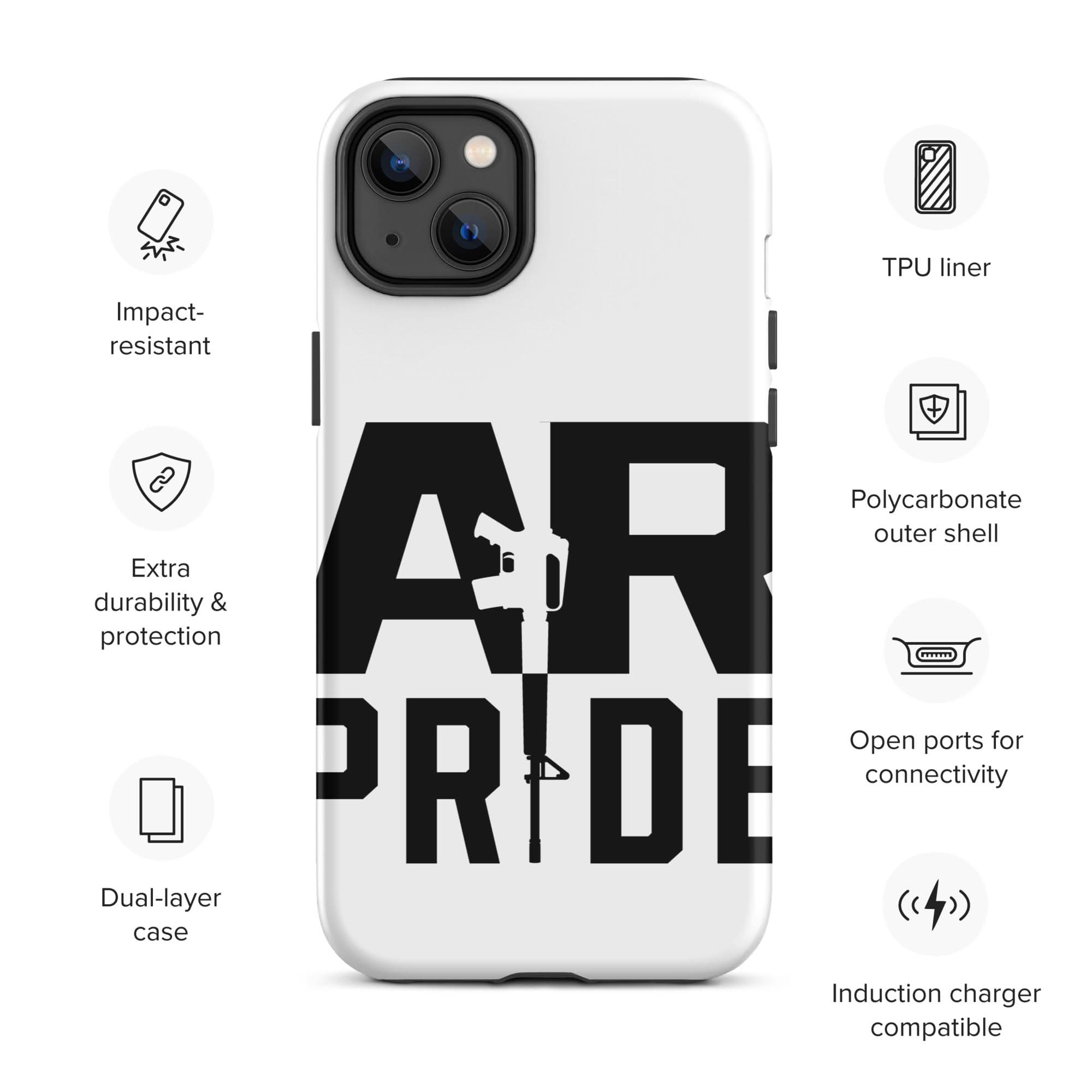 AR Pride Tough Case for iPhone® Spartan Mounts iPhone 14 Plus 14