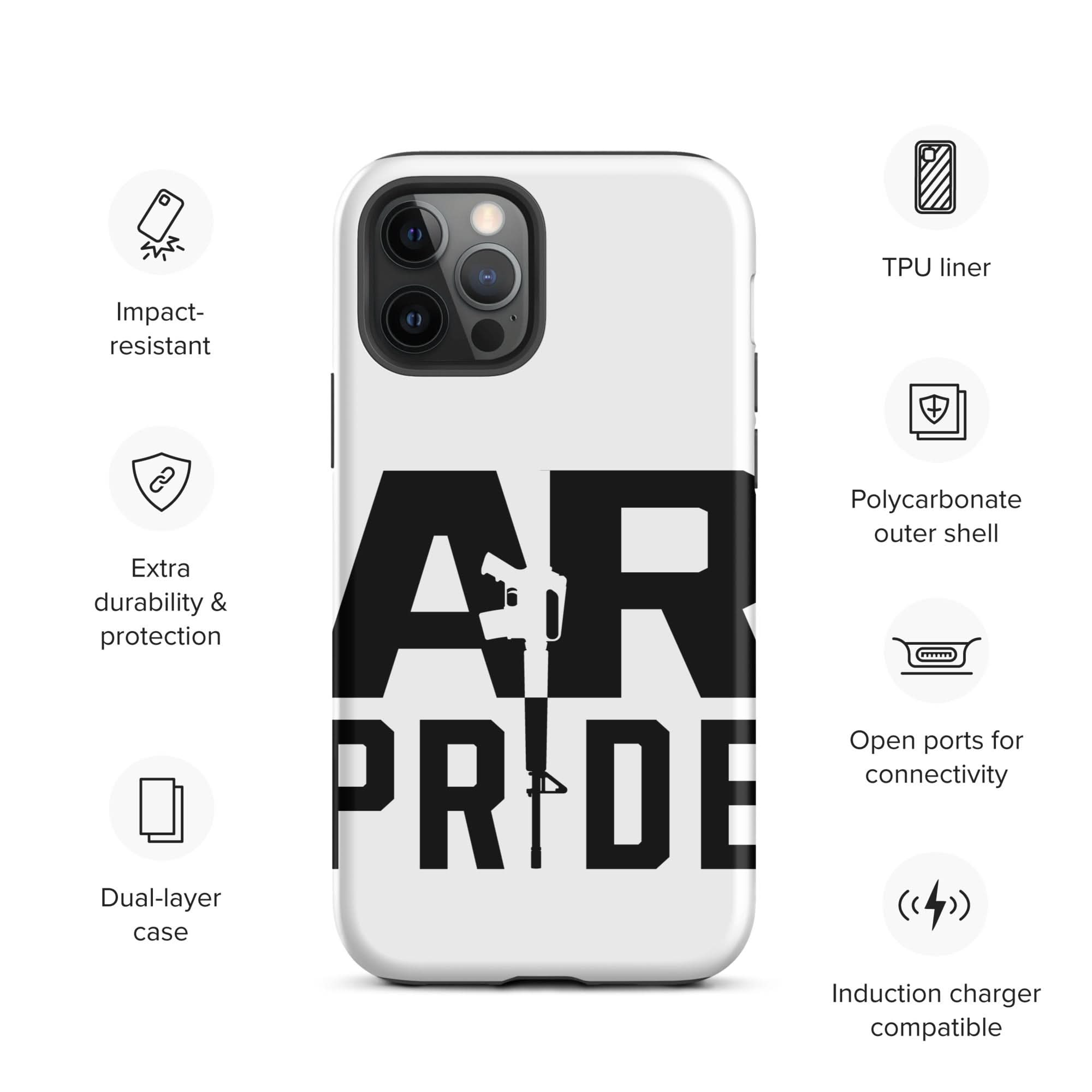 AR Pride Tough Case for iPhone® Spartan Mounts iPhone 12 Pro 7