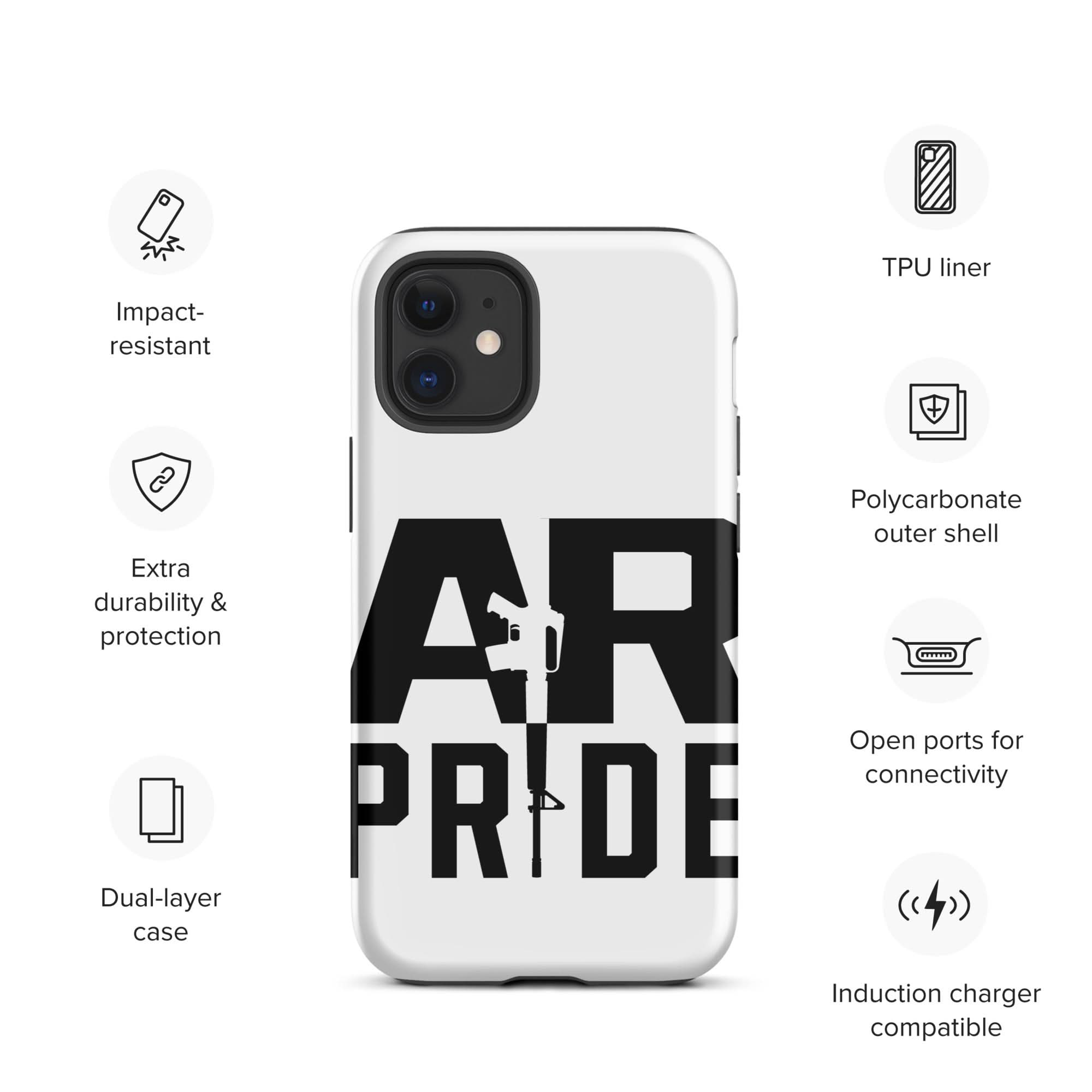 AR Pride Tough Case for iPhone® Spartan Mounts iPhone 12 mini 5