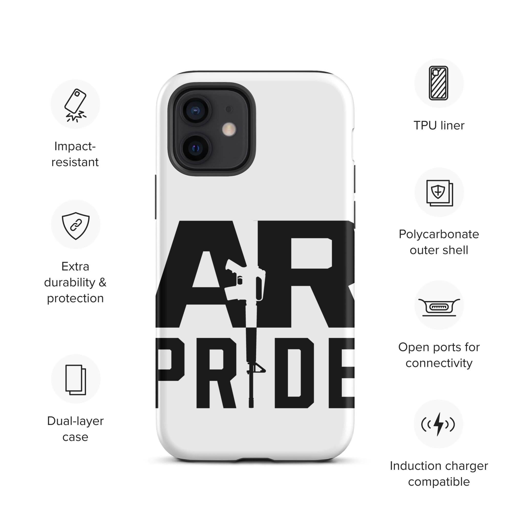 AR Pride Tough Case for iPhone® Spartan Mounts iPhone 12 6