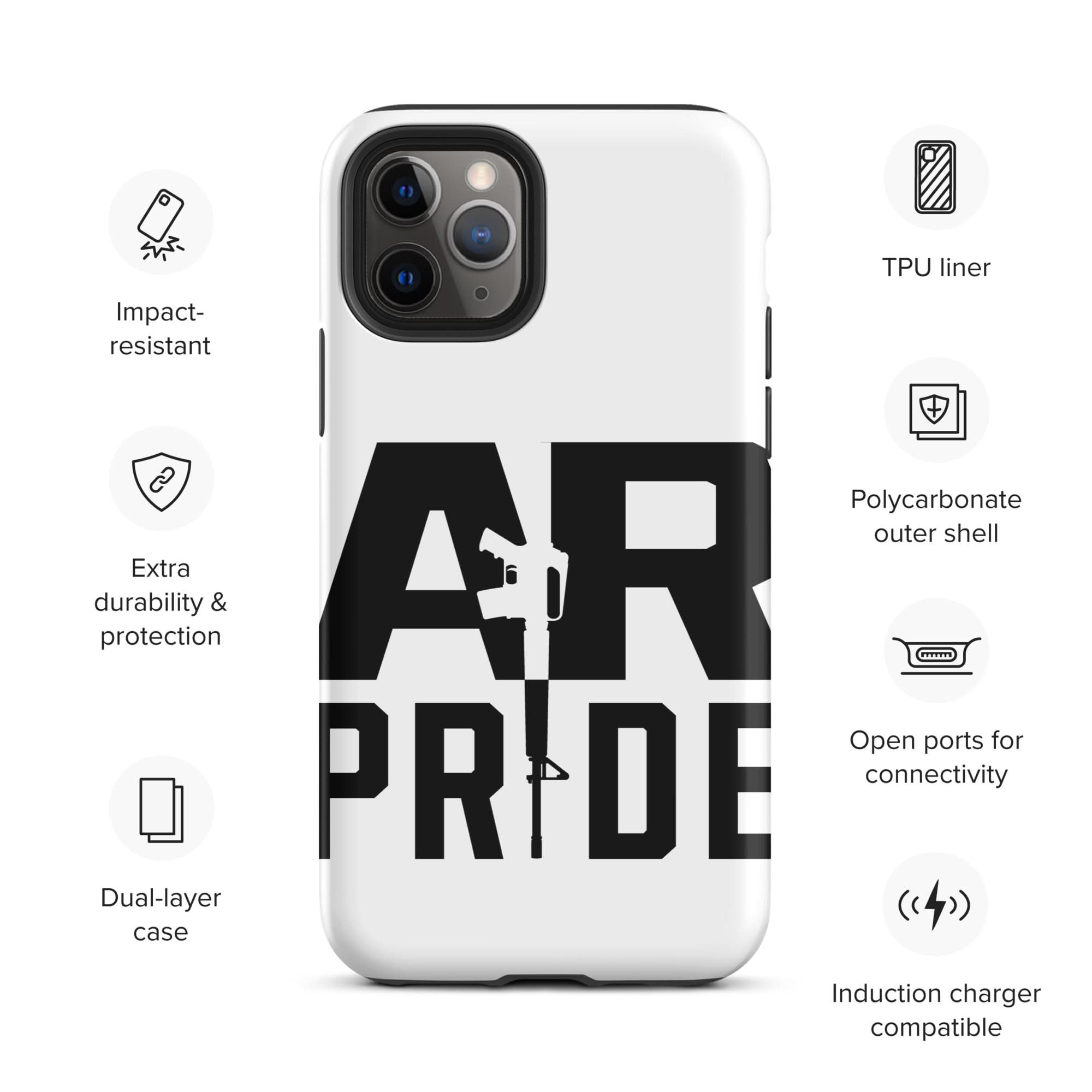 AR Pride Tough Case for iPhone® Spartan Mounts iPhone 11 Pro 3