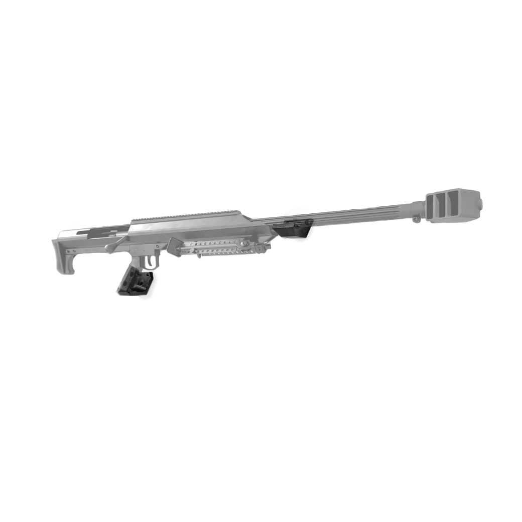 Barrett M99 .50 Cal Rifle Wall Storage Hook (w/ Front Support) by Spartan Mounts img4 - Mounting and Storage Solution