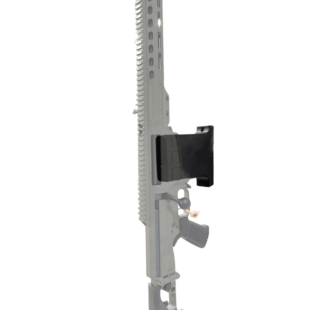 Barrett MRAD Vertical Rifle Wall Storage Hook by Spartan Mounts img1 - Mounting and Storage Solution