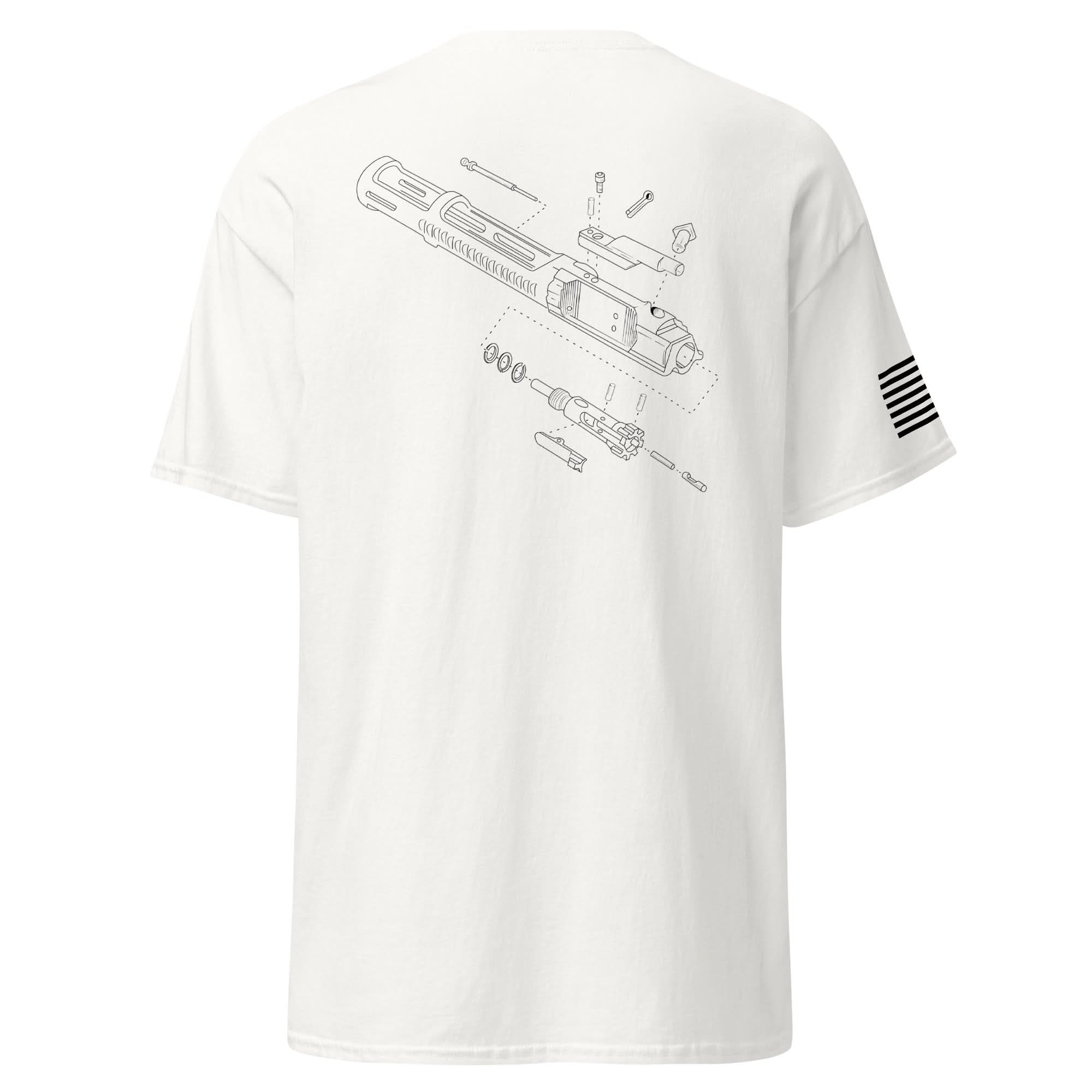 BCG Exploded Shirt | Black Ink by Spartan Mounts img - 29 - Mounting and Storage Solution