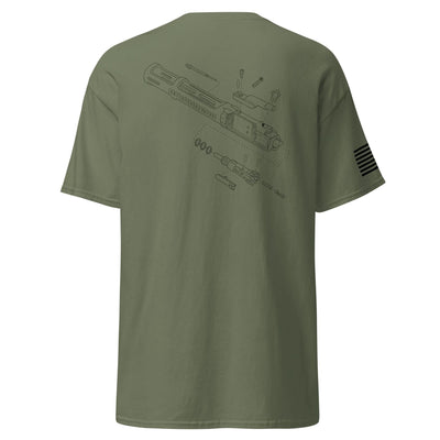 BCG Exploded Shirt | Black Ink by Spartan Mounts img - 11 - Mounting and Storage Solution