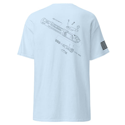 BCG Exploded Shirt | Black Ink by Spartan Mounts img - 1 - Mounting and Storage Solution