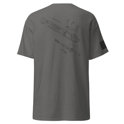 BCG Exploded Shirt | Black Ink by Spartan Mounts img - 8 - Mounting and Storage Solution
