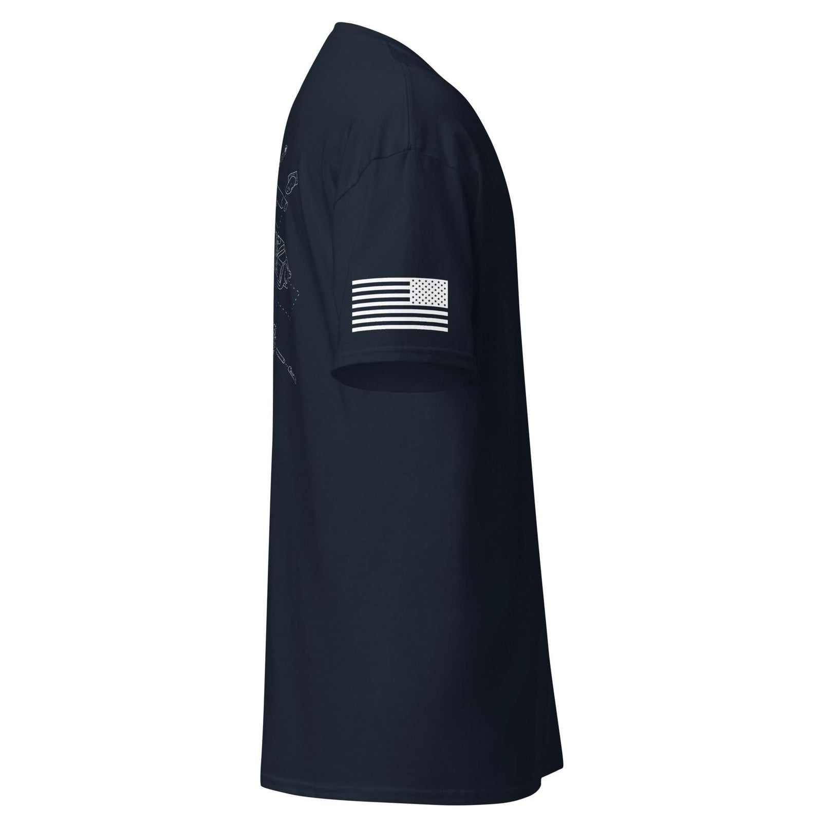 BCG Exploded Shirt | White Ink by Spartan Mounts img - 12 - Mounting and Storage Solution