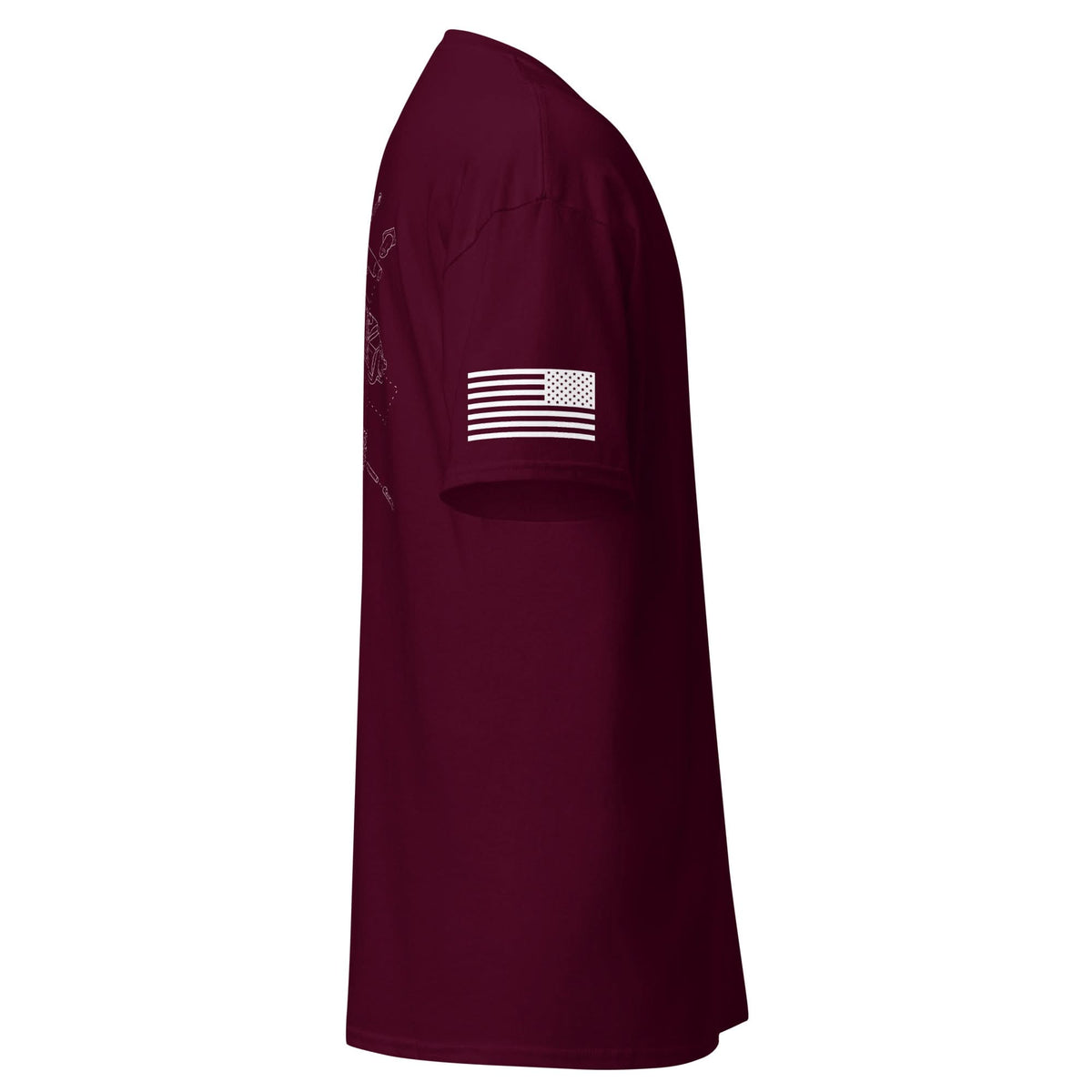 BCG Exploded Shirt | White Ink by Spartan Mounts img - 6 - Mounting and Storage Solution