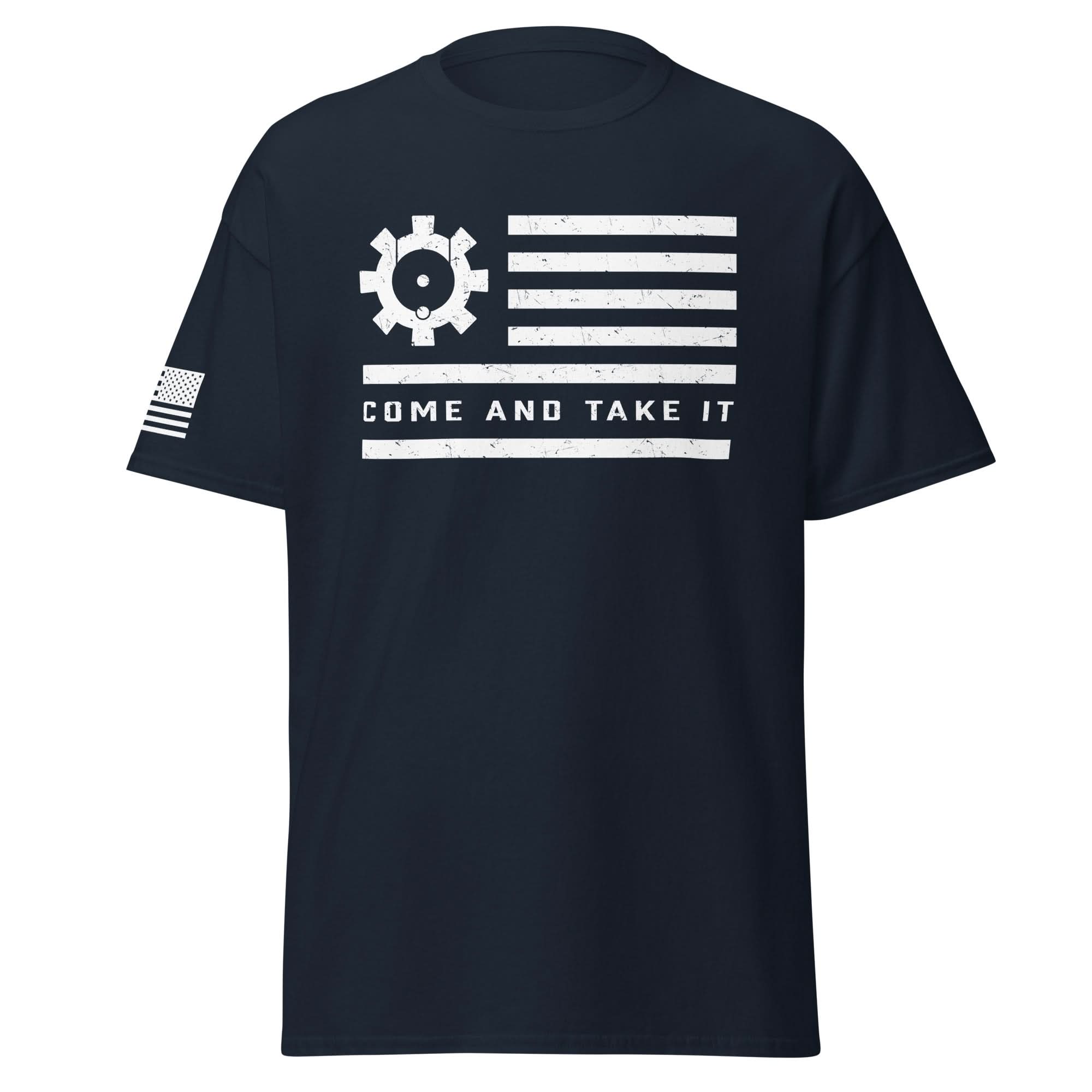 BCG Flag Shirt | White Ink by Spartan Mounts img - 10 - Mounting and Storage Solution
