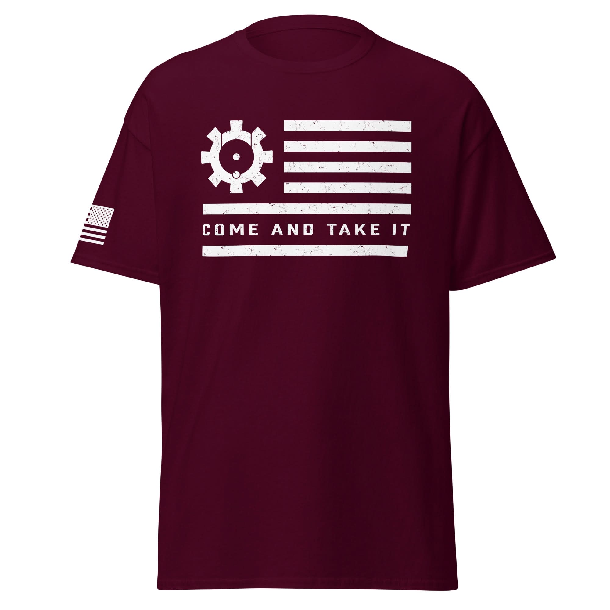 BCG Flag Shirt | White Ink by Spartan Mounts img - 4 - Mounting and Storage Solution