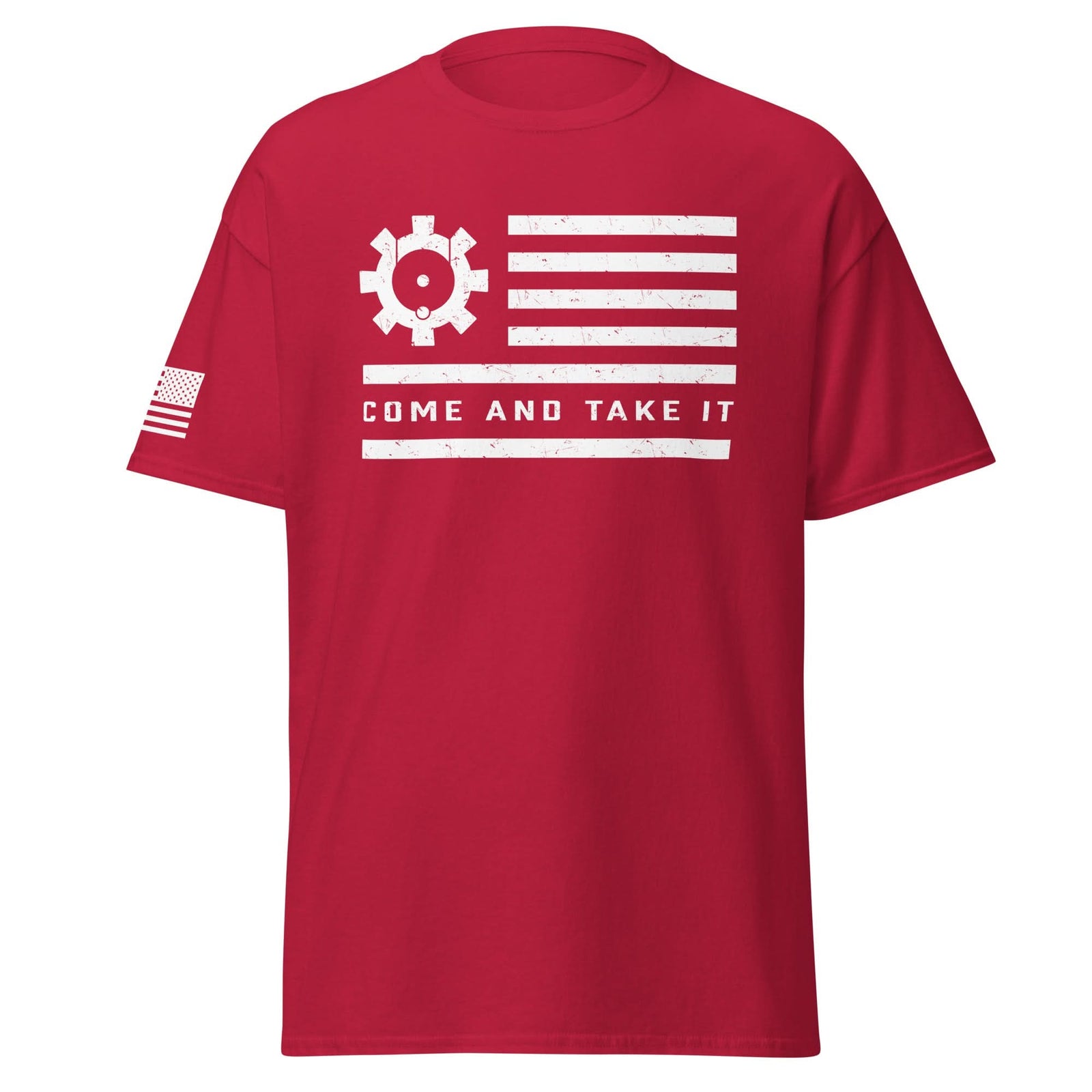 BCG Flag Shirt | White Ink by Spartan Mounts img - 1 - Mounting and Storage Solution