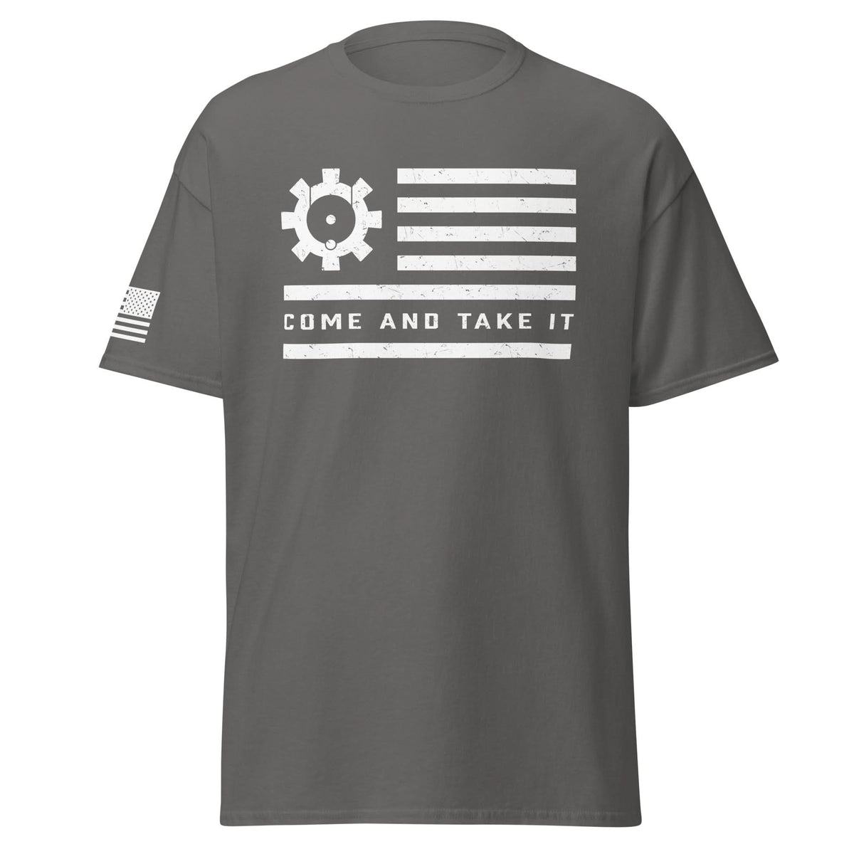 BCG Flag Shirt | White Ink by Spartan Mounts img - 19 - Mounting and Storage Solution