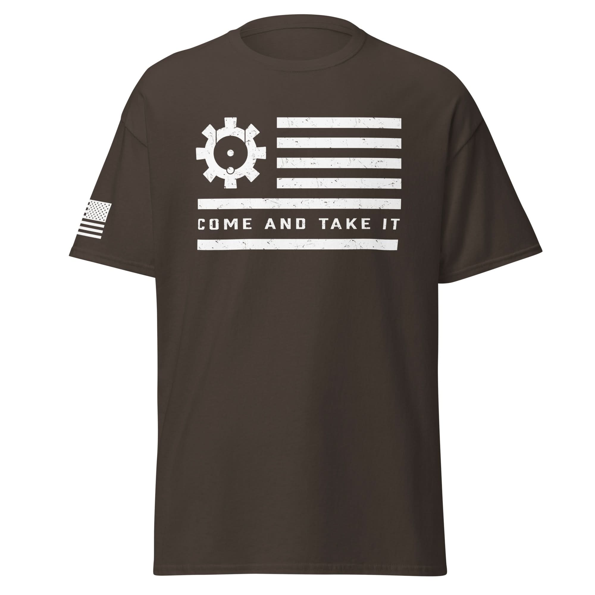 BCG Flag Shirt | White Ink by Spartan Mounts img - 13 - Mounting and Storage Solution