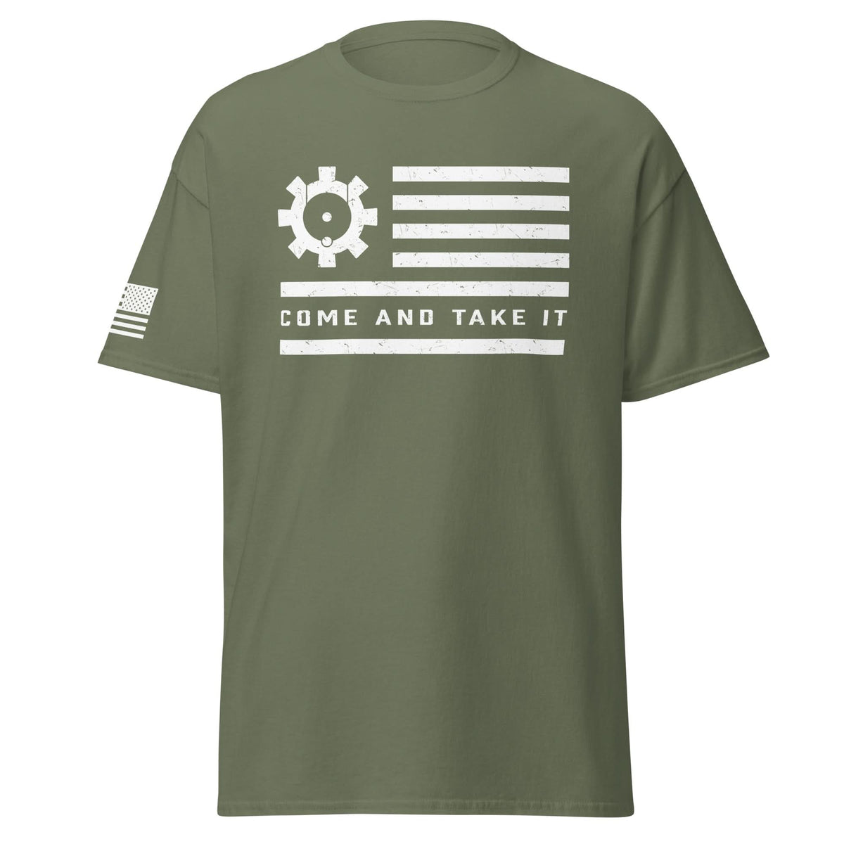 BCG Flag Shirt | White Ink by Spartan Mounts img - 22 - Mounting and Storage Solution