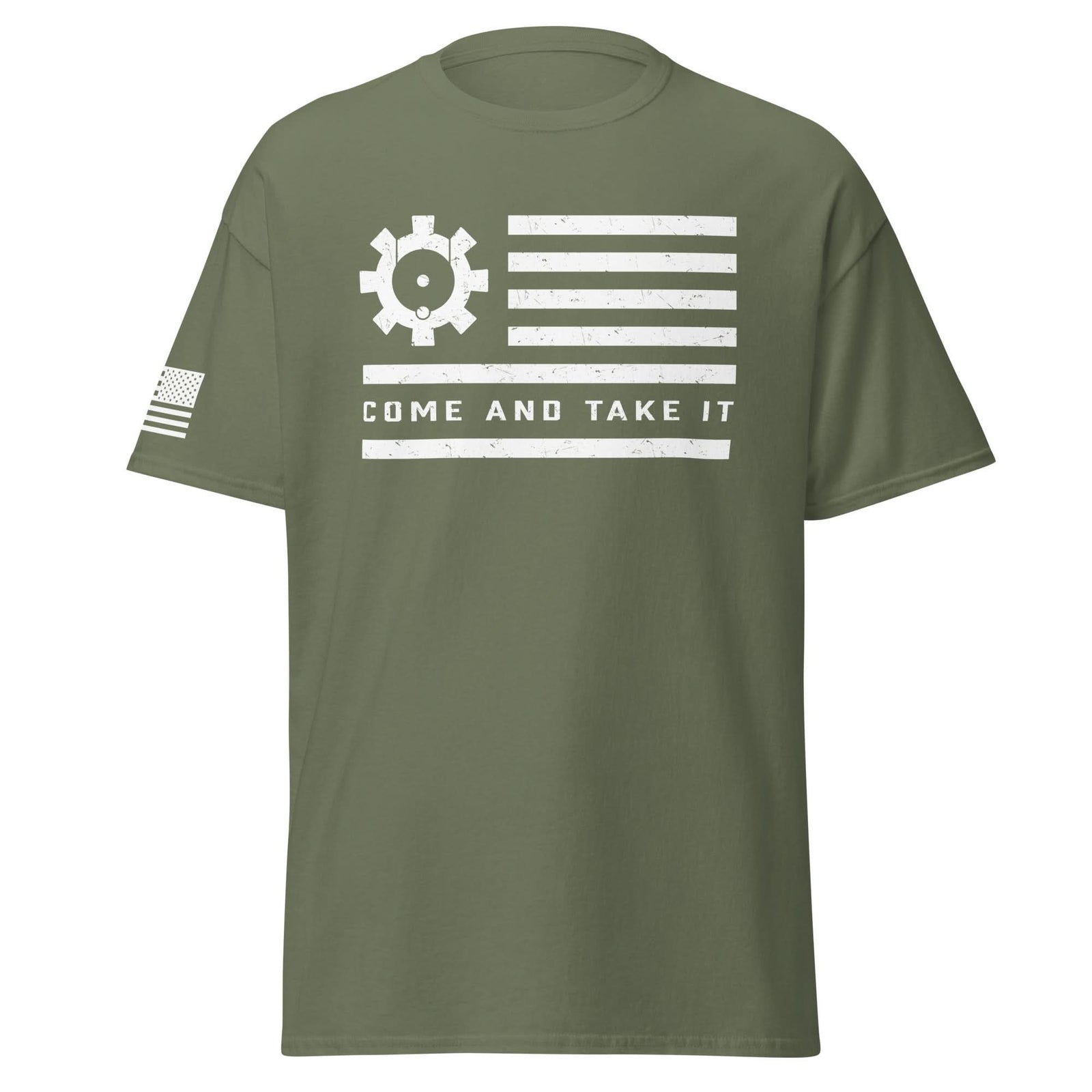 BCG Flag Shirt | White Ink by Spartan Mounts img - 22 - Mounting and Storage Solution