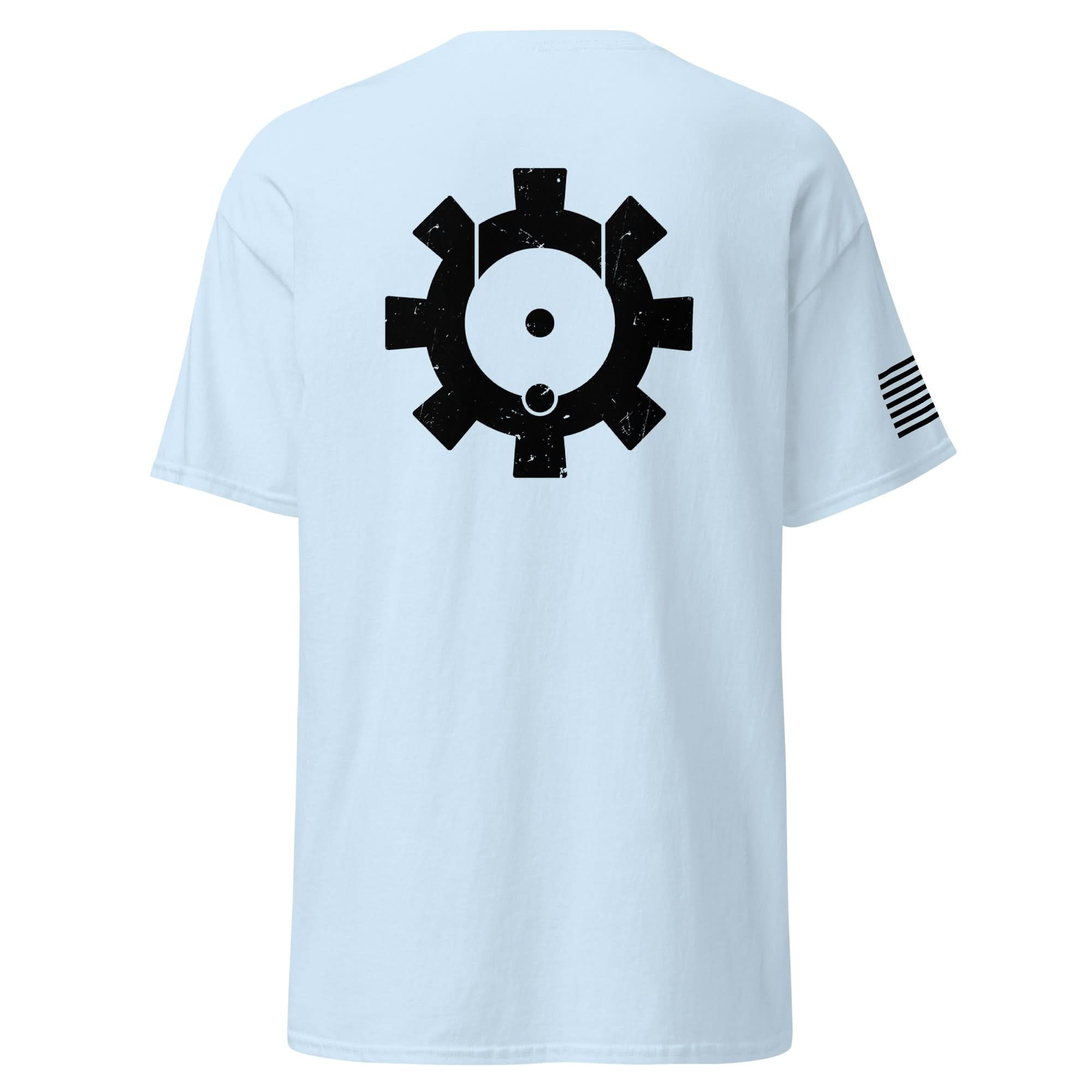 BCG Gear Shirt | Black Ink Spartan Mounts Light Blue S 23