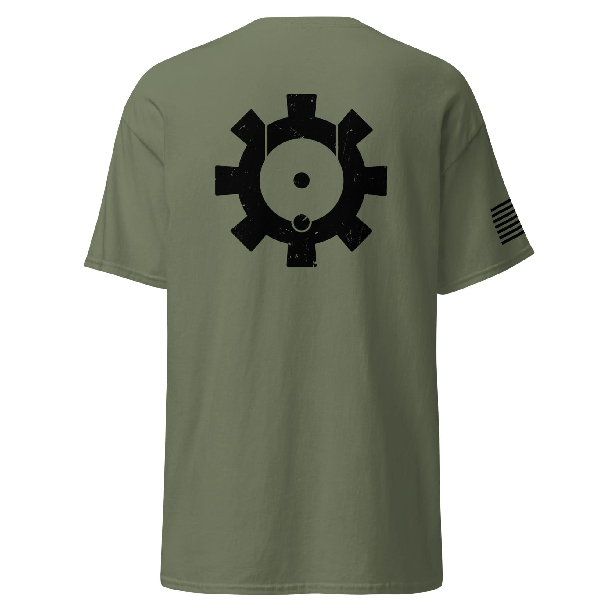 BCG Gear Shirt | Black Ink Spartan Mounts Military Green S 11