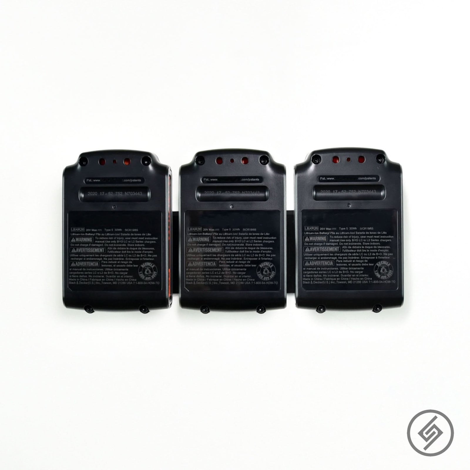 Black & Decker 20V Battery Mount by Spartan Mounts img - 3 - Mounting and Storage Solution