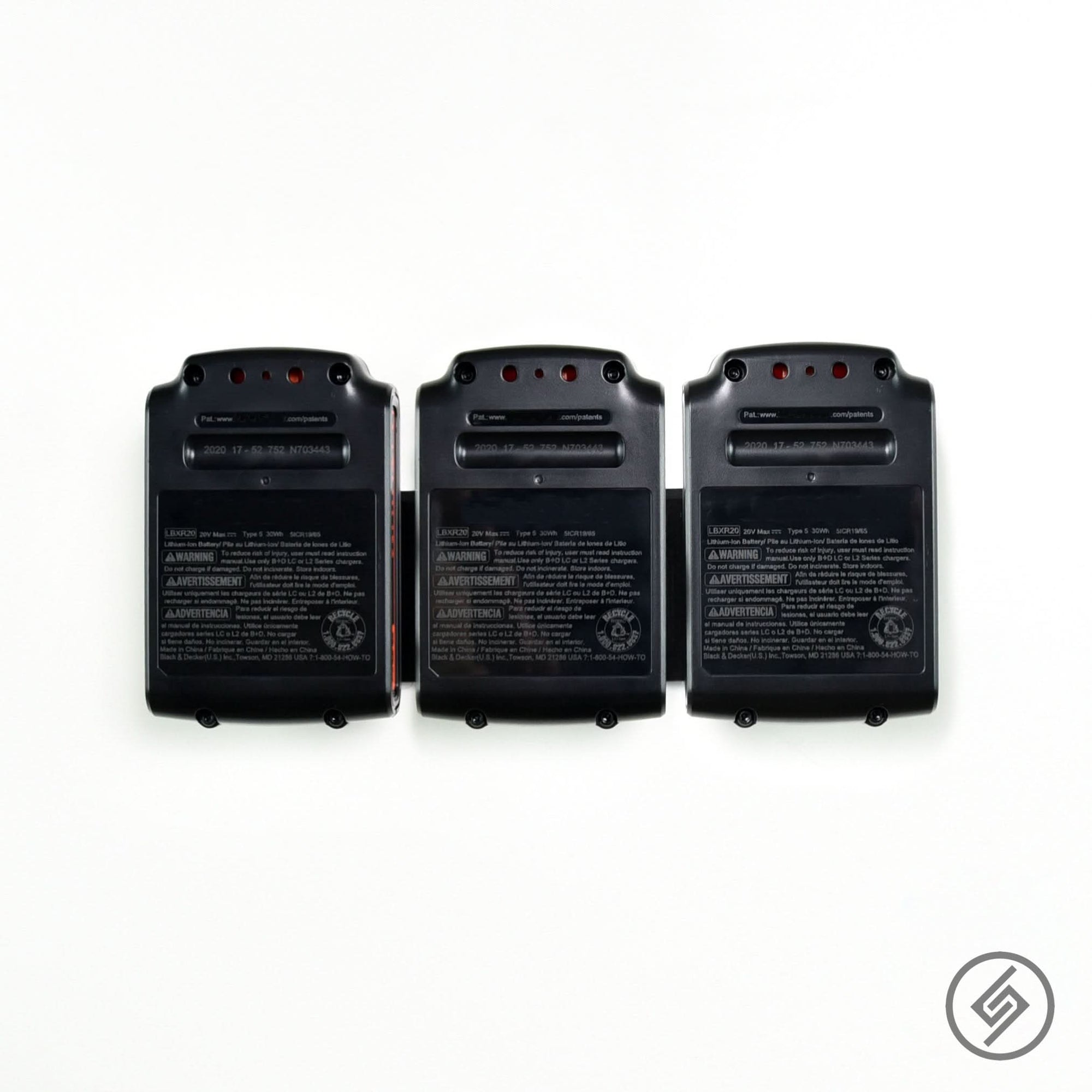 Black & Decker 20V Battery Mount by Spartan Mounts img - 3 - Mounting and Storage Solution