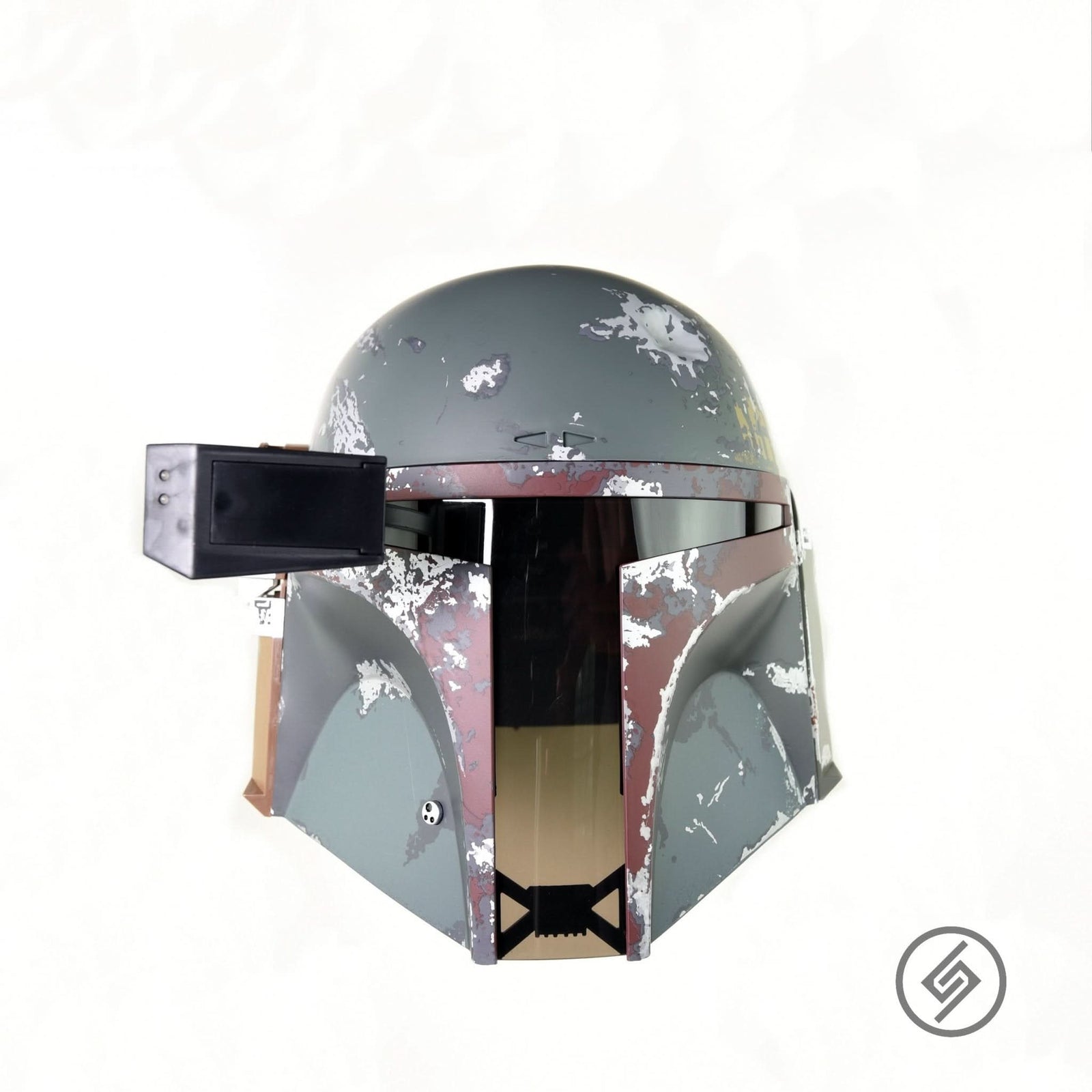 Black Series Boba Fett Helmet Mount by Spartan Mounts img - 2 - Mounting and Storage Solution