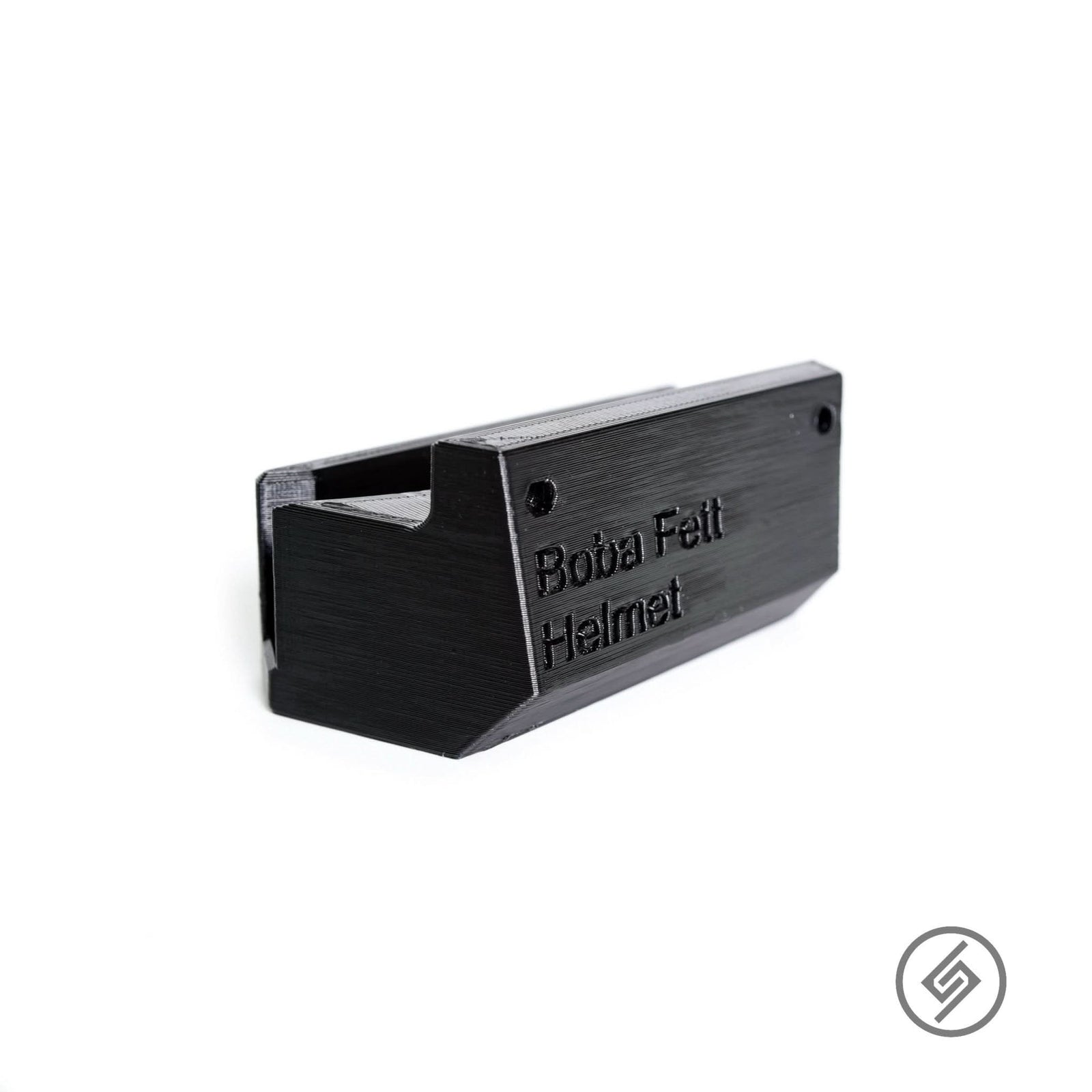 Black Series Boba Fett Helmet Mount by Spartan Mounts img - 3 - Mounting and Storage Solution