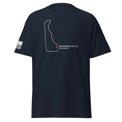 Brandon Falls Shirt | White Ink by Spartan Mounts img - 10 - Mounting and Storage Solution