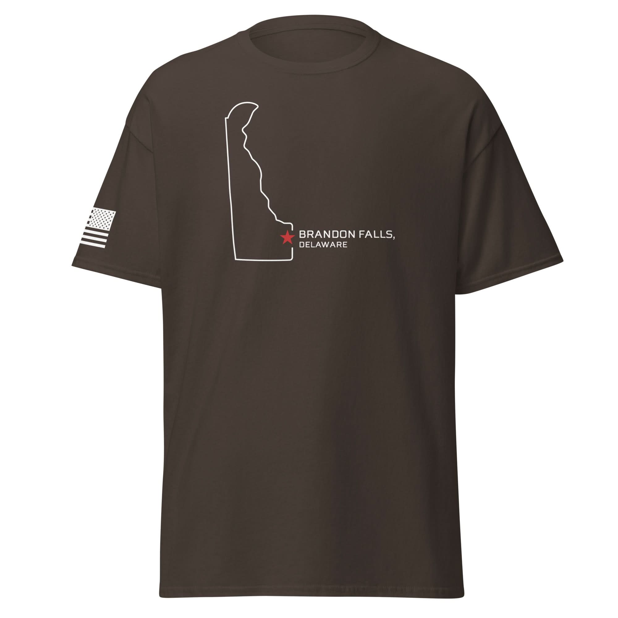 Brandon Falls Shirt | White Ink by Spartan Mounts img - 13 - Mounting and Storage Solution