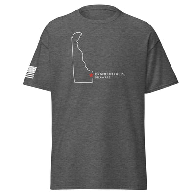 Brandon Falls Shirt | White Ink by Spartan Mounts img - 1 - Mounting and Storage Solution