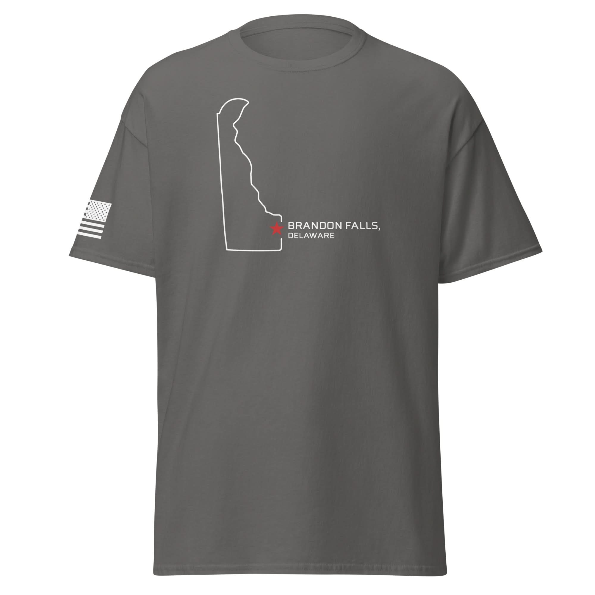Brandon Falls Shirt | White Ink by Spartan Mounts img - 19 - Mounting and Storage Solution
